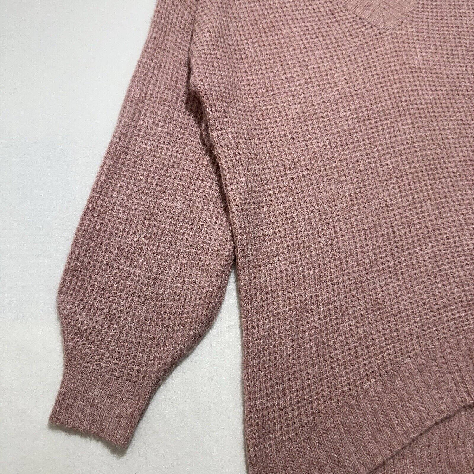 American Eagle Outfitters American Eagle WXS Oversized V-Neck Sweater Pink Cozy Soft Size XS / US 0-2 / IT 36-38 - 6 Thumbnail