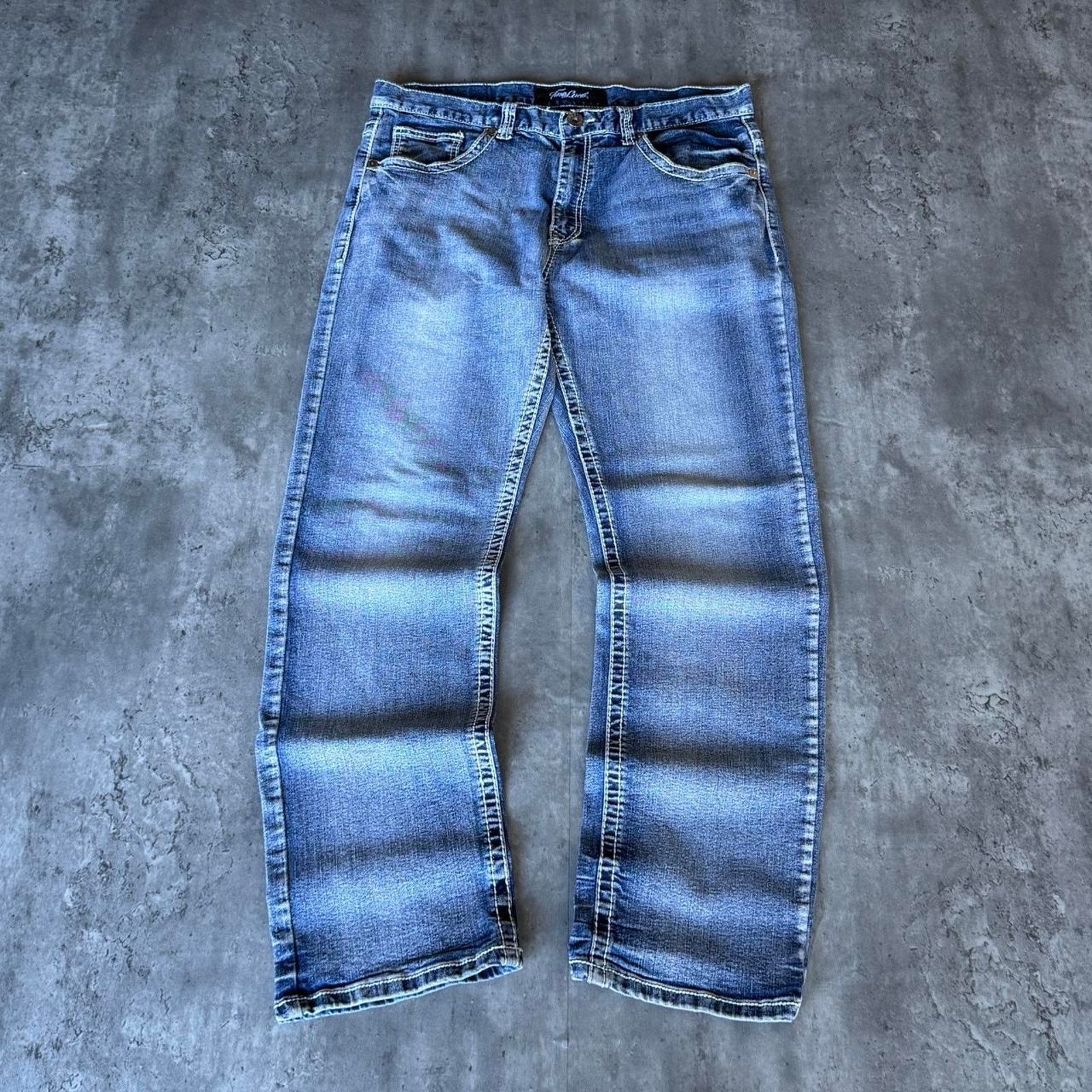 Japanese Brand × Vintage Vintage Y2K Streetwear Graphic Denim Jeans Skater Style Size US 36 / EU 52 - 3 Thumbnail