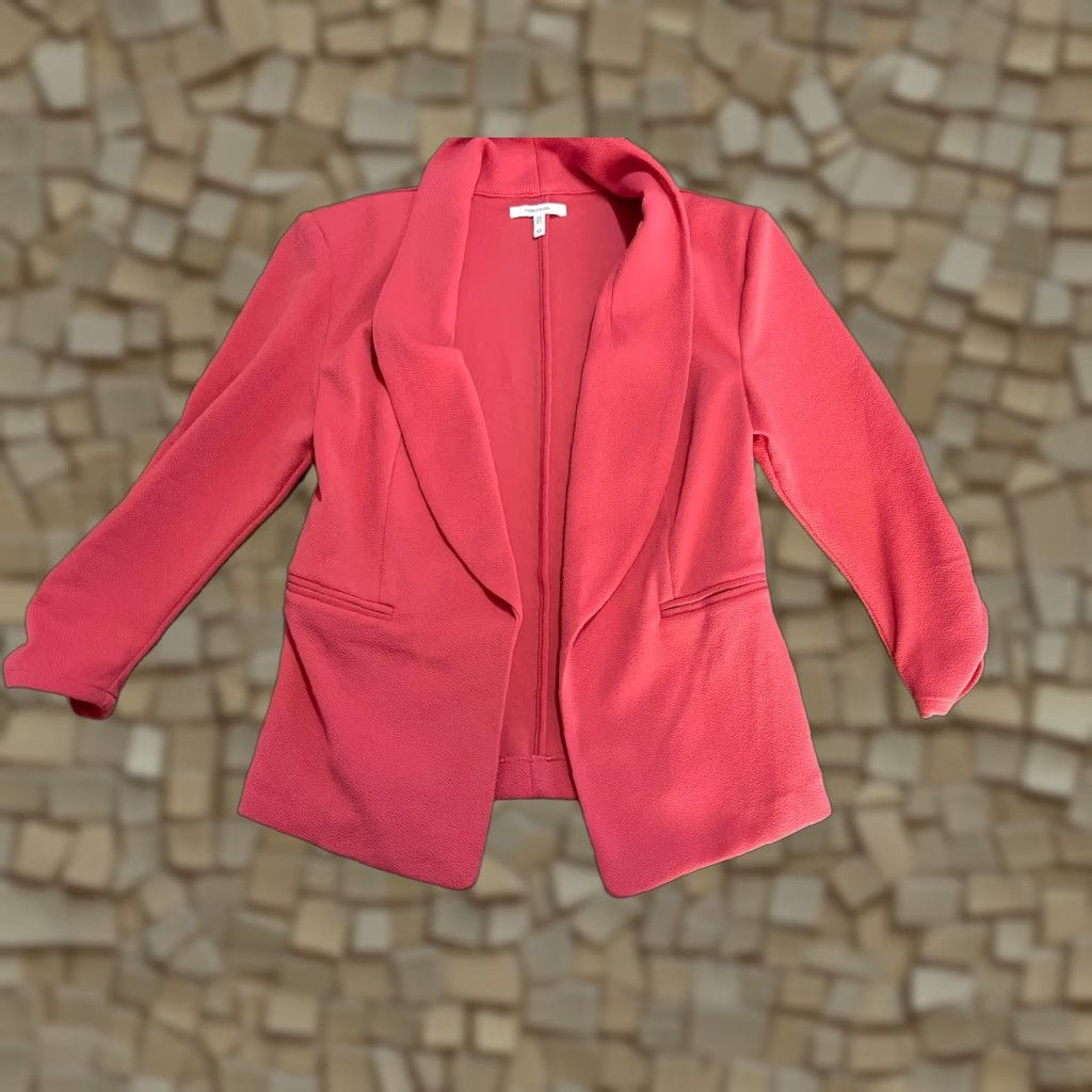 Vintage Maurices Jacket Women's XS Pink Open Blazer Long Sleeve Pockets Casual Size XS / US 0-2 / IT 36-38 - 1 Thumbnail