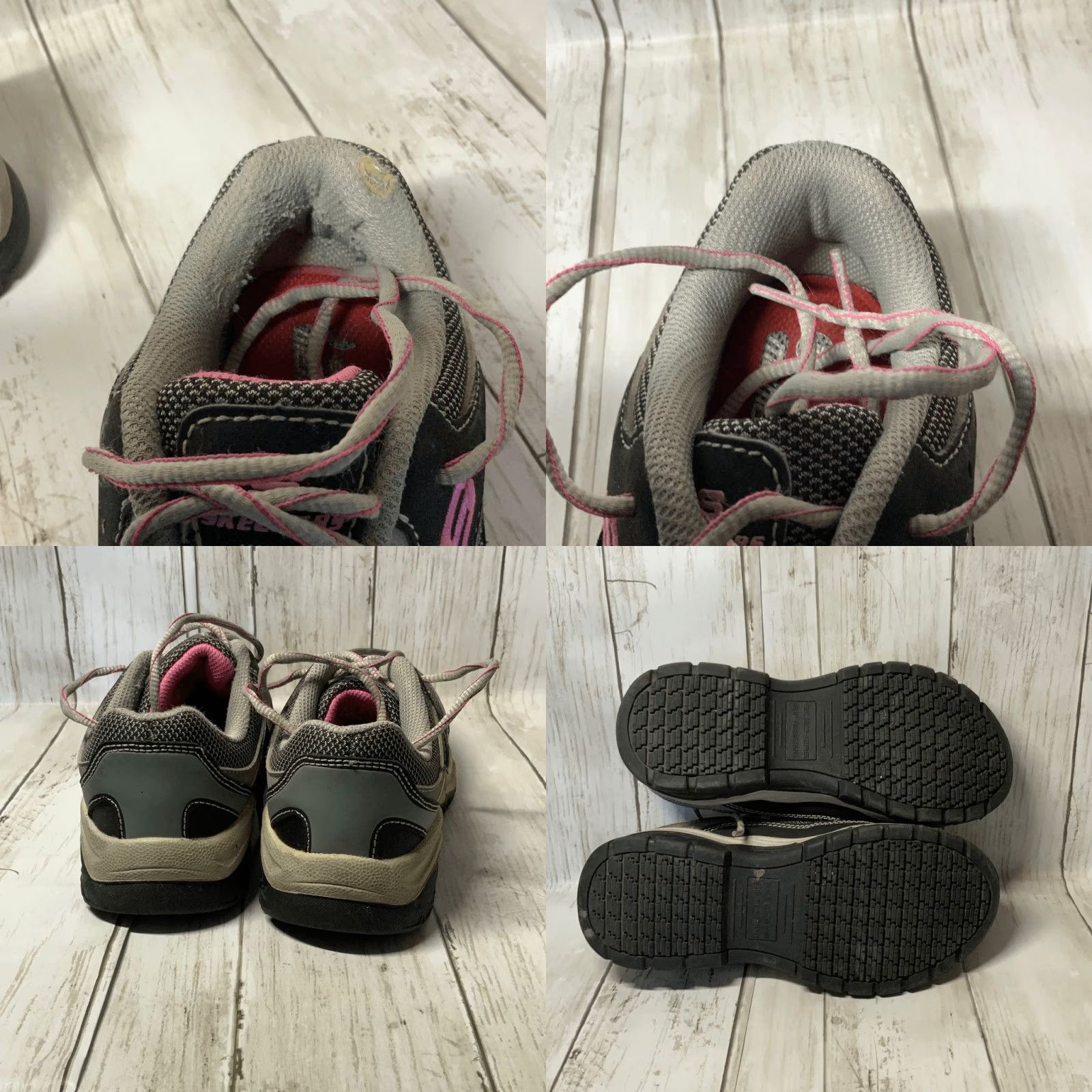 SKECHERS SKECHERS Women’s Steel Toe Memory Foam Work Sneakers Size 8 Gray Pink Multicolor Sneakers Womens 8 Size US 8 / IT 38 - 8 Thumbnail