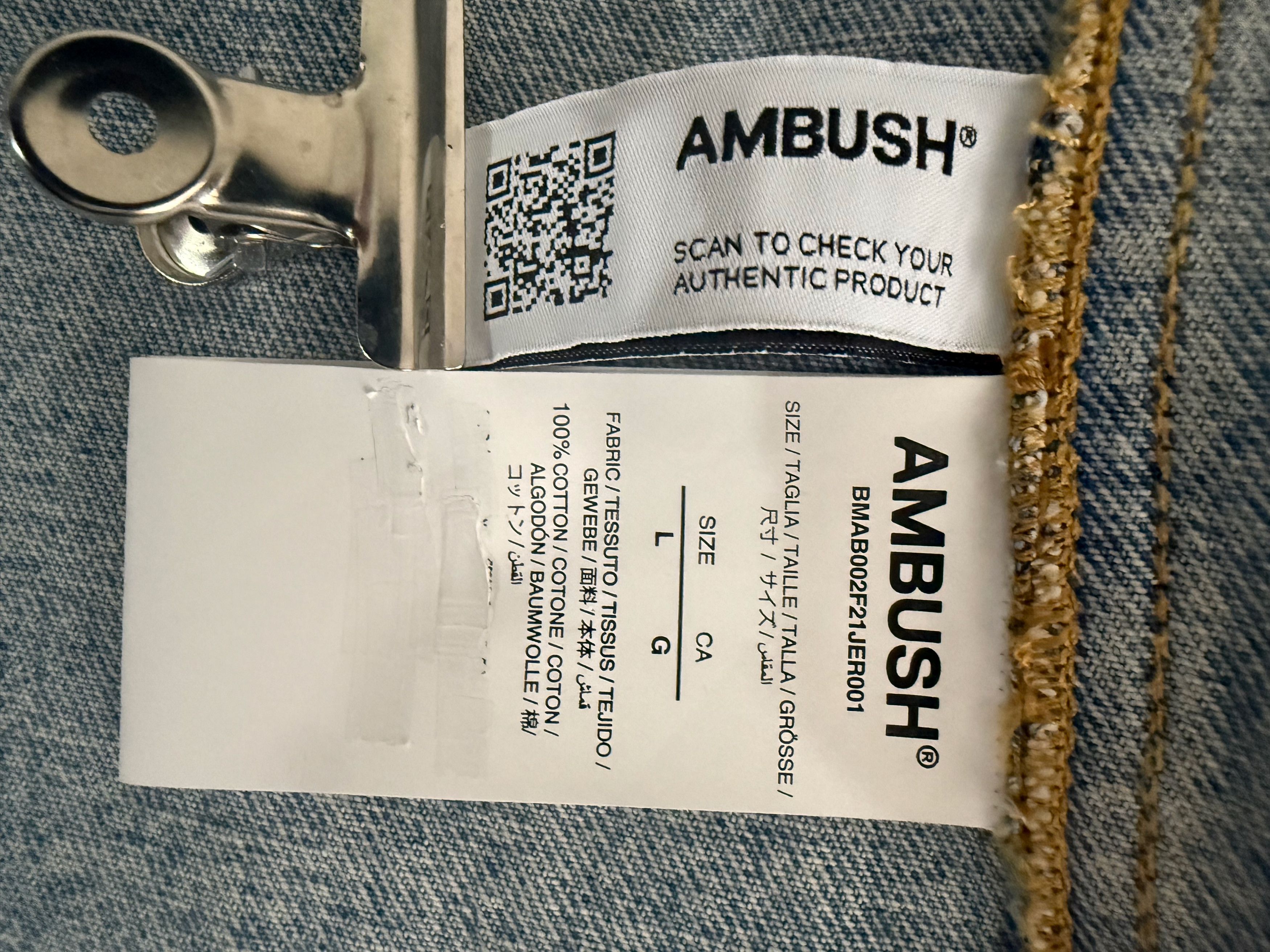 Ambush Design Blazer Denim Jacket Size US L / EU 52-54 / 3 - 11 Thumbnail