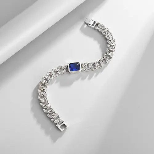 Other Zircon Stone Chain Link Bracelet Size ONE SIZE - 1 Thumbnail