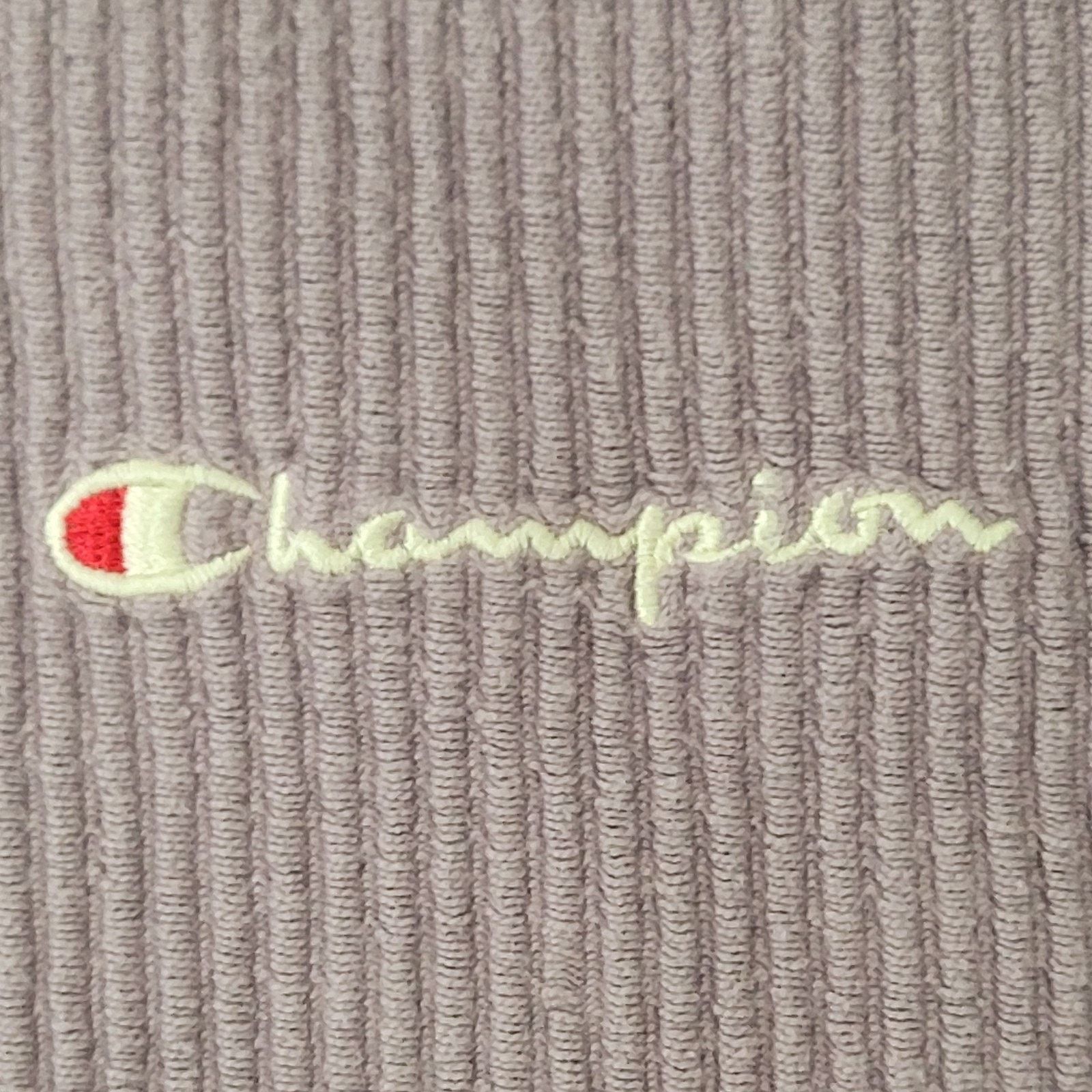 Champion Champion Corduroy Ribbed Baggy Sweatshirt Womens L Cropped Size L / US 10 / IT 46 - 3 Thumbnail
