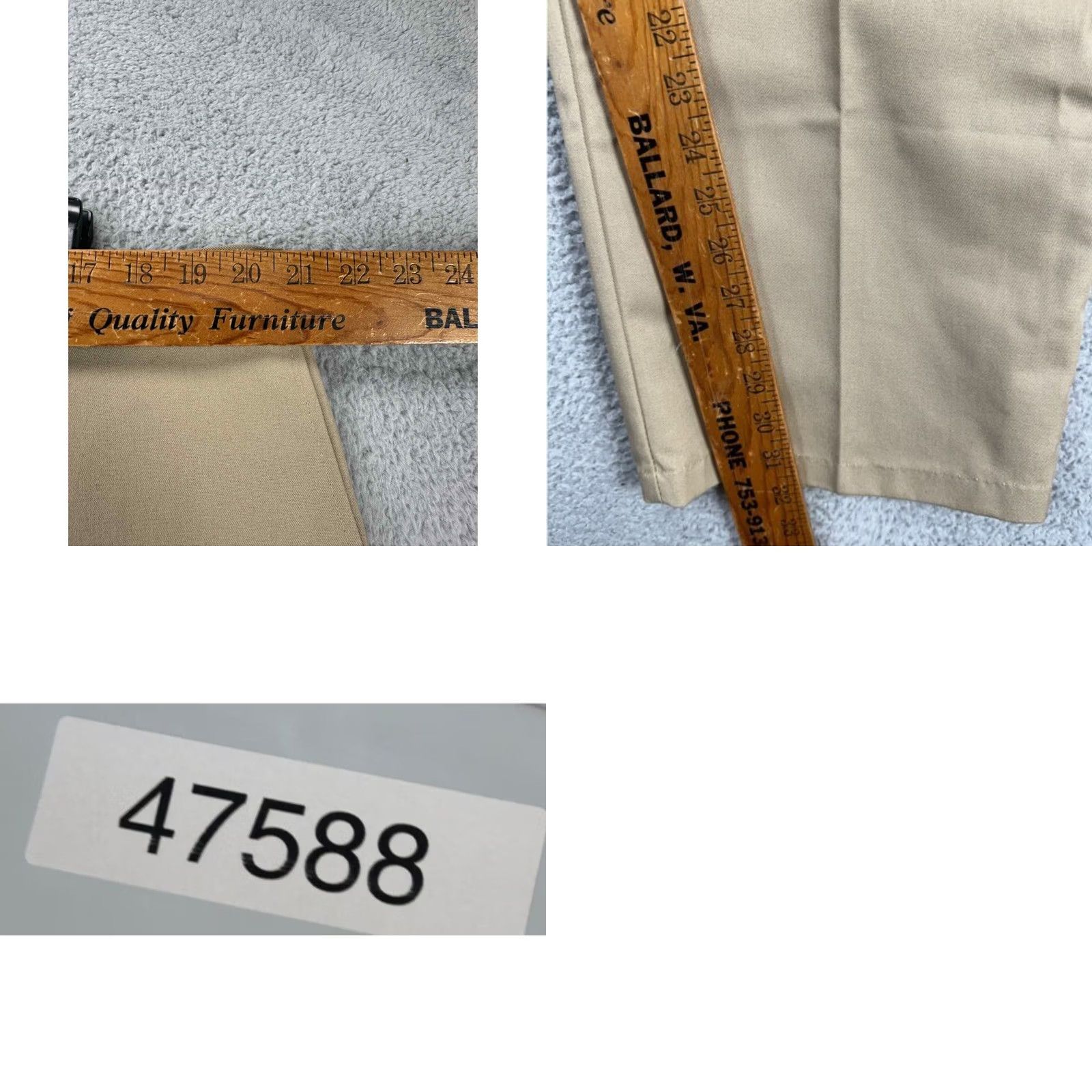 Dickies Dickies Pants Mens 42X32 Tan Khaki Chino Straight Flat Front Pockets LP812DS NEW Size US 42 / EU 58 - 8 Thumbnail