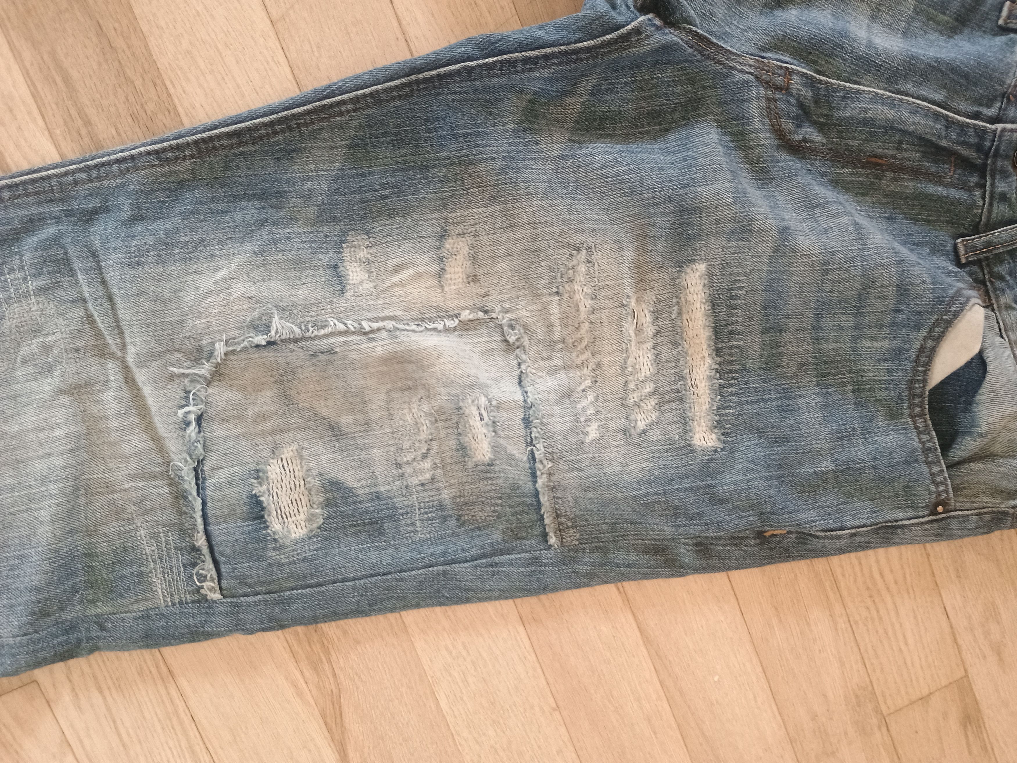 Rocawear Loose/ straight fit repaired rocawear Size US 34 / EU 50 - 3 Thumbnail