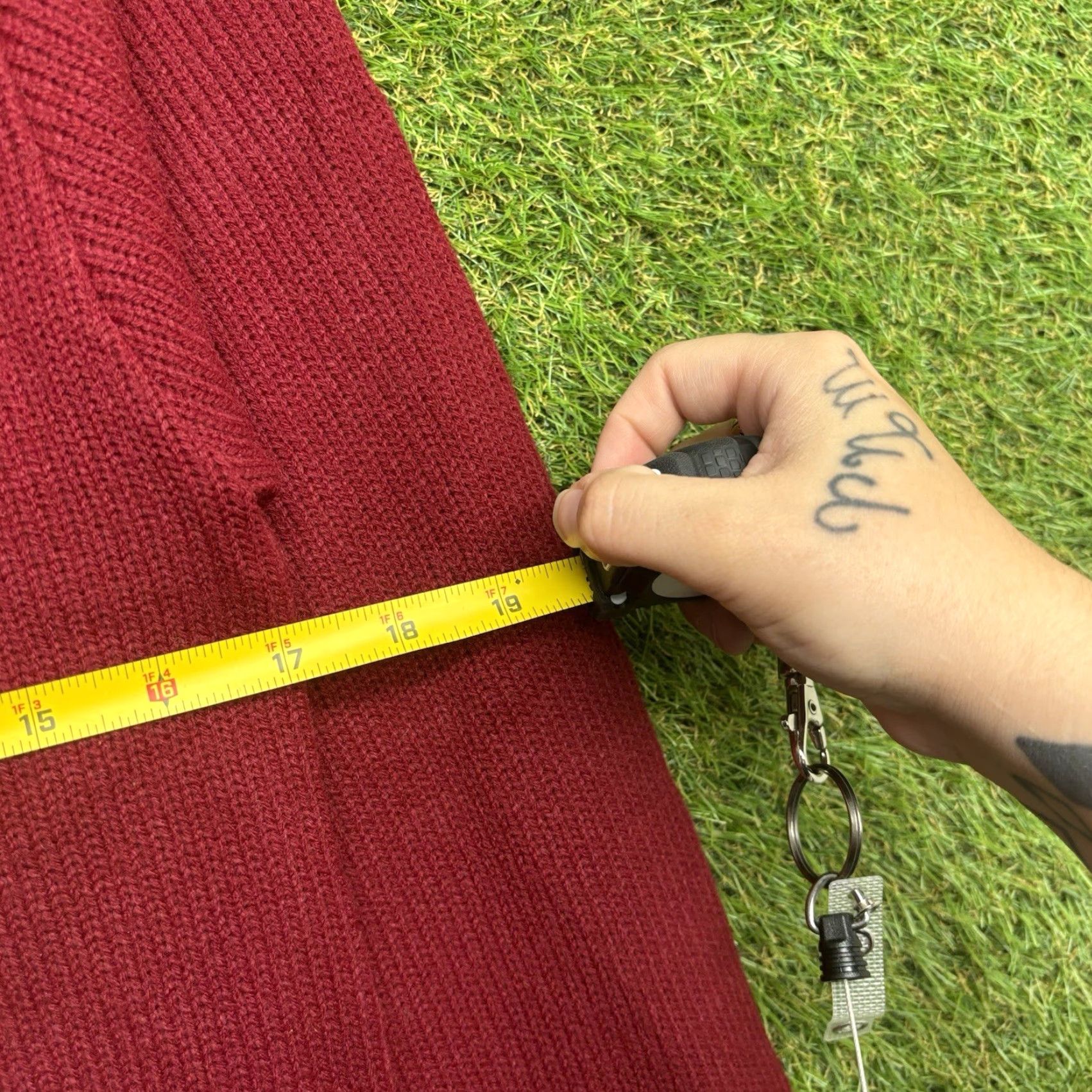 Vintage VINTAGE Sand Knit Letterman Sweater Shirt Mens S 1950s Red Wool 100%SN High School College Size US S / EU 44-46 / 1 - 7 Thumbnail