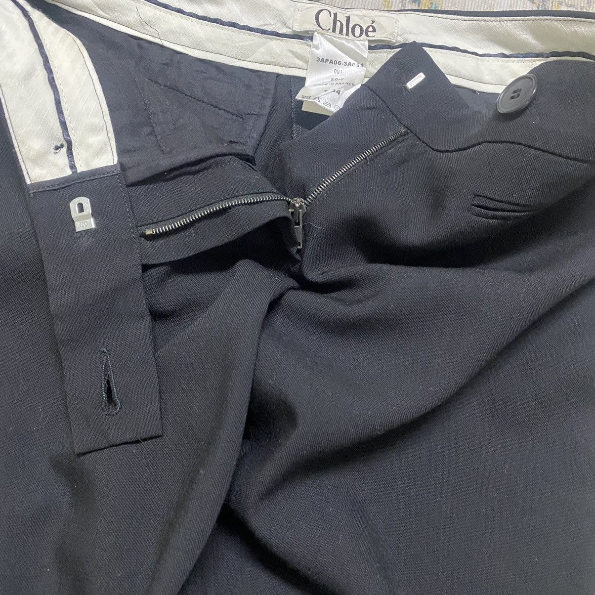 Chloe Chloe Noir Wool Pants Size 24" / US 00 / IT 34 - 14 Thumbnail