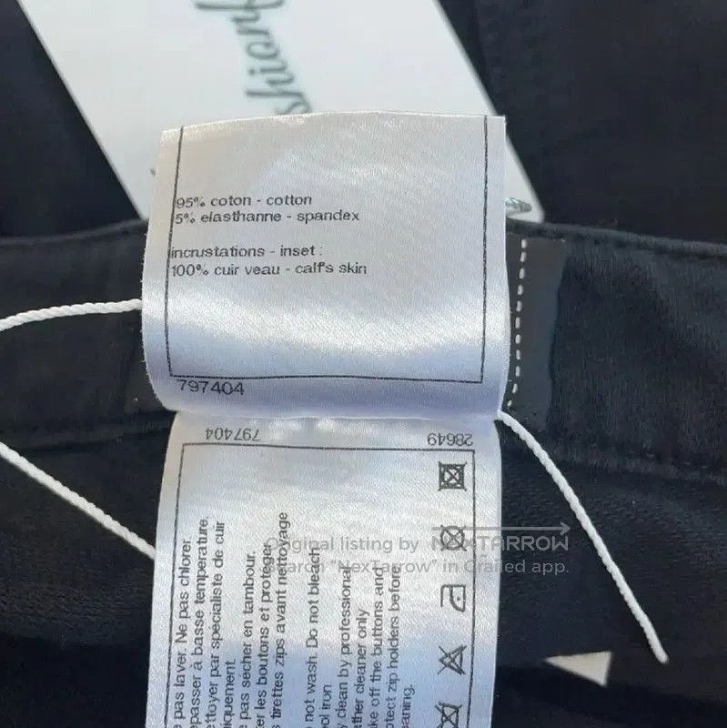 Chanel Chanel Black Cotton Casual Pants for Women . Size 28" / US 6 / IT 42 - 4 Thumbnail