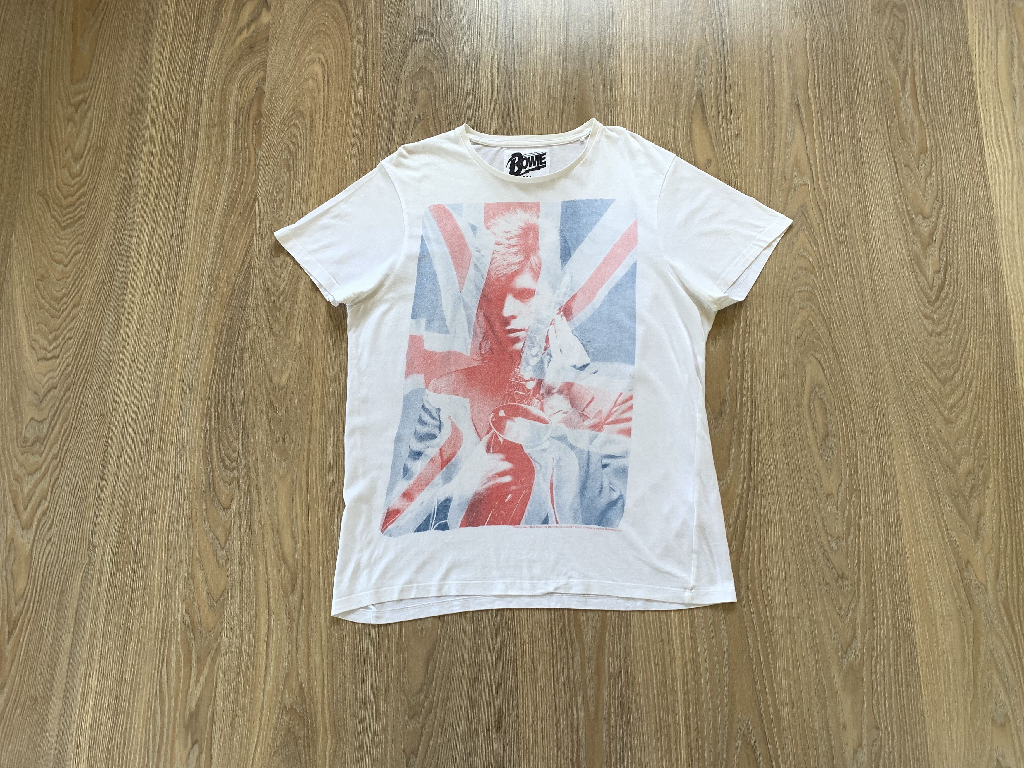 Band Tees × Vintage David Bowie Printed White T-Shirt Size US XL / EU 56 / 4 - 10 Thumbnail