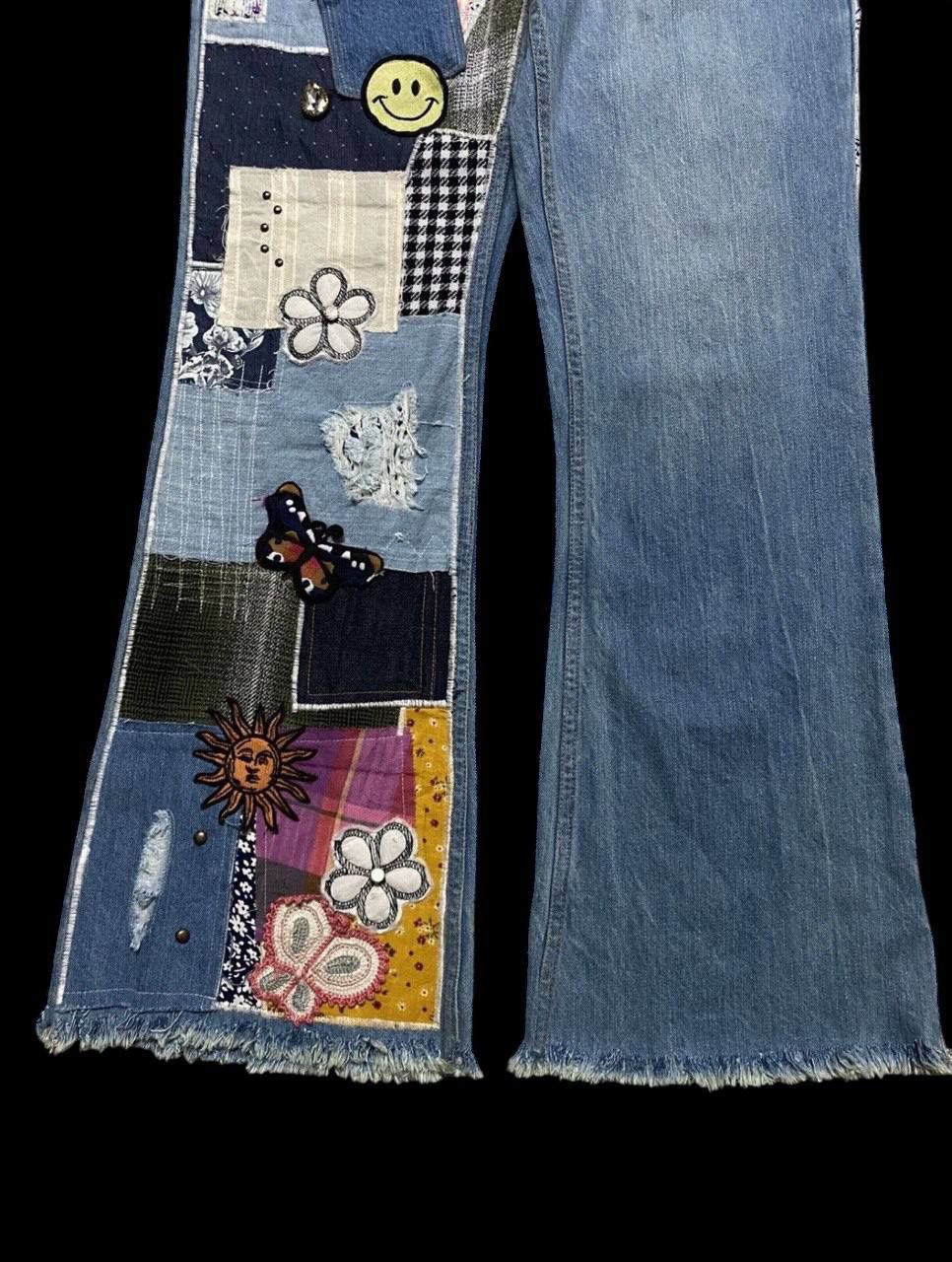Other FLARE Kapital Inspired Hippie Patchwork Distress By Bdg Jean Size US 29 - 7 Thumbnail