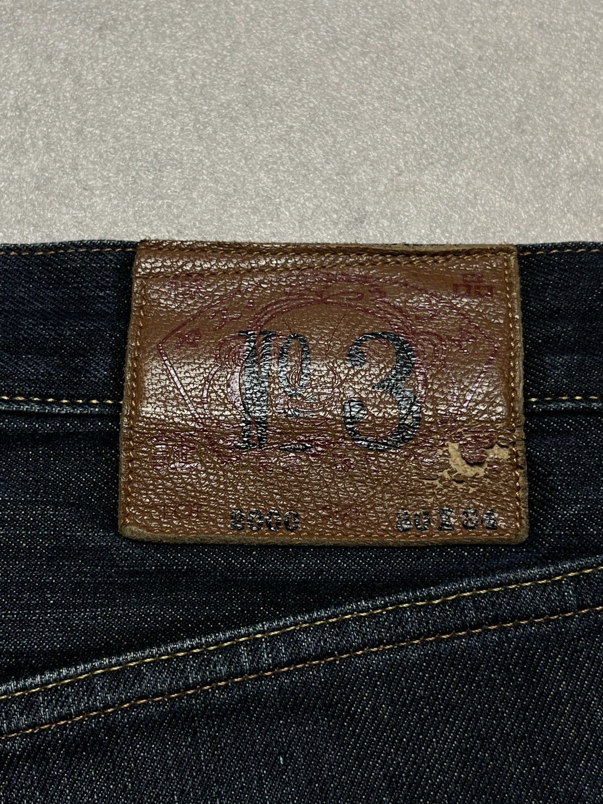 Evisu Evisu Painted Khaki Seagull Selvedge Denim Jeans Size US 30 / EU 46 - 5 Thumbnail