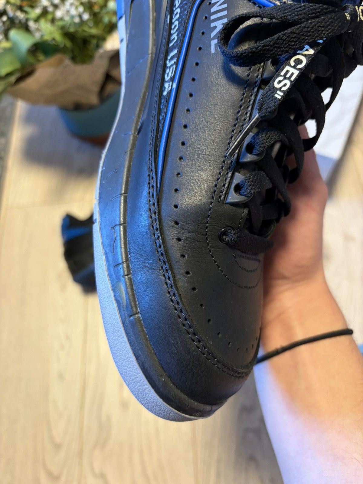 Nike × Off-White Jordan 2 Retro Low x Off White - black blue 10.5 / 44.5 Size US 10.5 / EU 43-44 - 5 Thumbnail