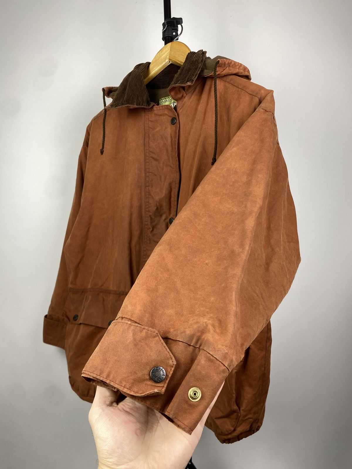 Barbour × Vintage Vintage 90s Outdoor Wear Oxford waxed London jacket Size US M / EU 48-50 / 2 - 3 Thumbnail
