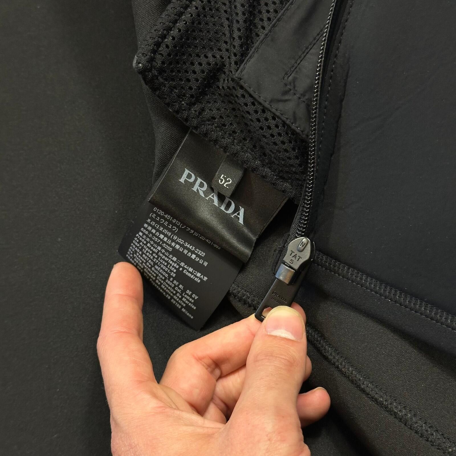 Prada Prada Milano 2018 Technical Scuba Rubber Race Logo Jacket M Size US M / EU 48-50 / 2 - 10 Thumbnail