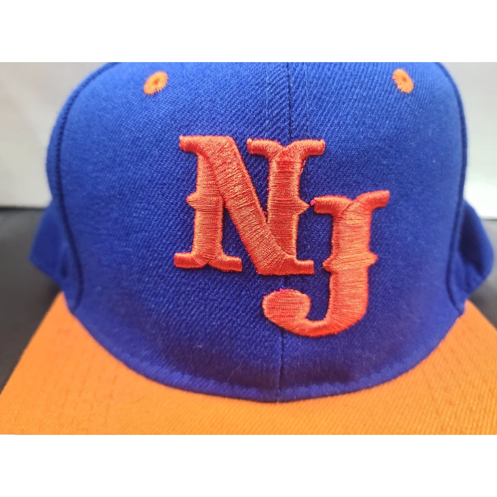 MLB VINTAGE muka NJ Jersey Snapback cap Baseball Cap Men One Size Blue Orange Adjustable Lightweight Breathable 90s Sports Size US M / EU 48-50 / 2 - 2 Thumbnail