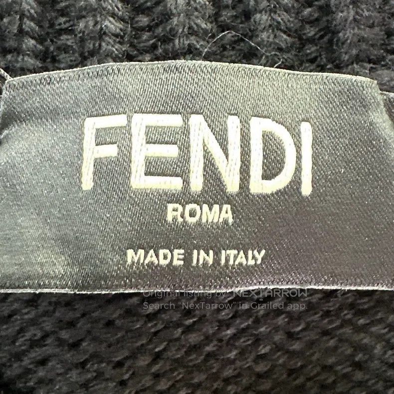 Fendi Fendi Black Letter Sweater Size US S / EU 44-46 / 1 - 6 Thumbnail