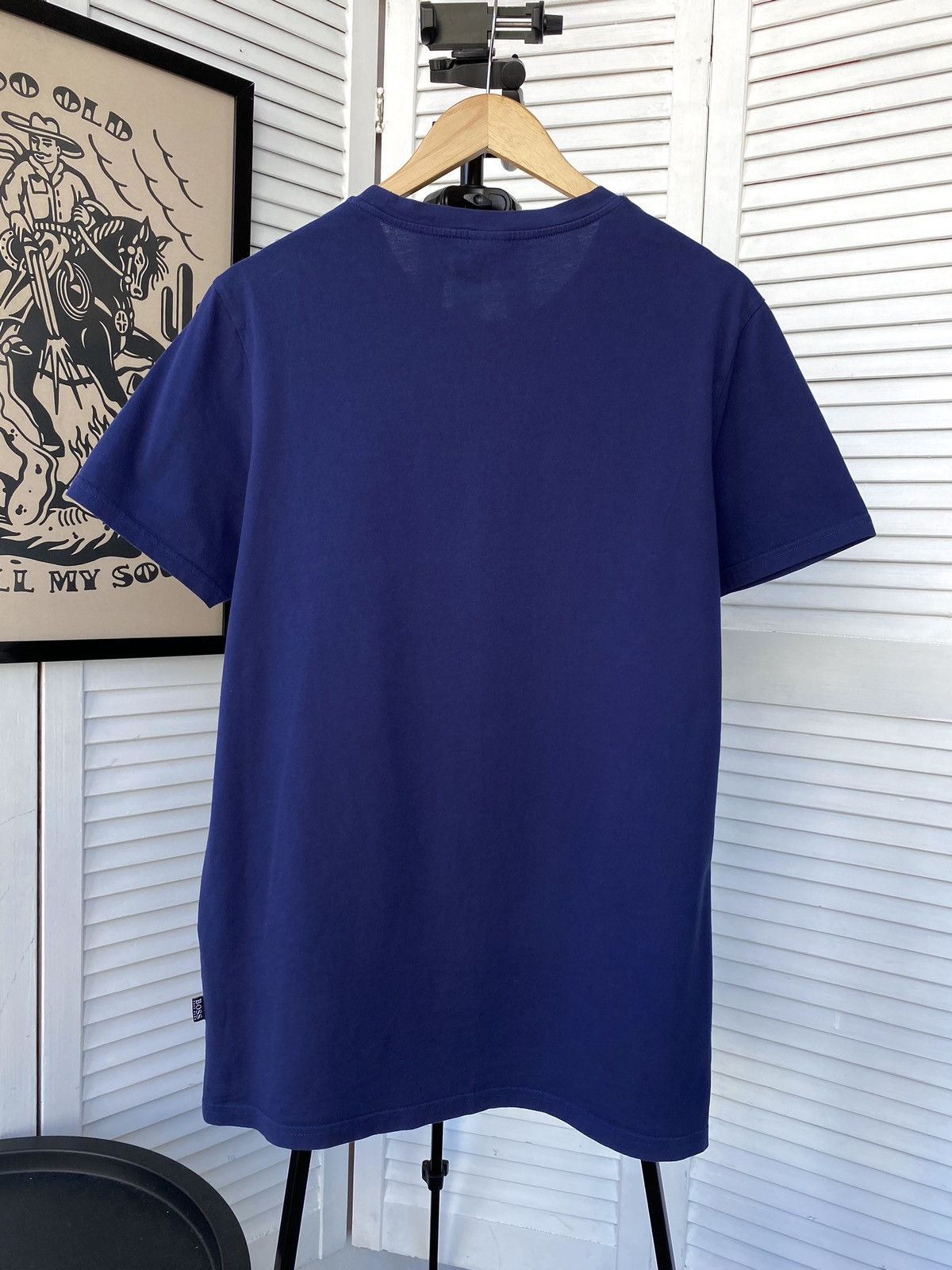 Hugo Boss Hugo Boss Big Logo Tee Shirt Blue Size US M / EU 48-50 / 2 - 2 Thumbnail
