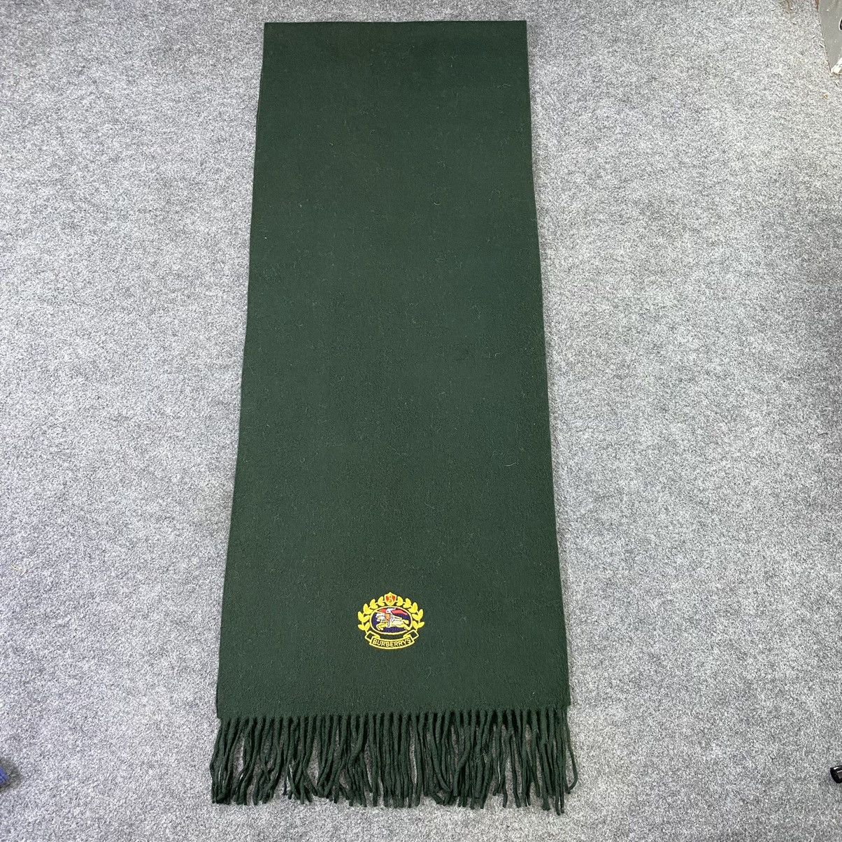 Burberry × Vintage Burberry Lambswool Muffler / Scarf / Neckwear -K052 Size ONE SIZE - 2 Thumbnail