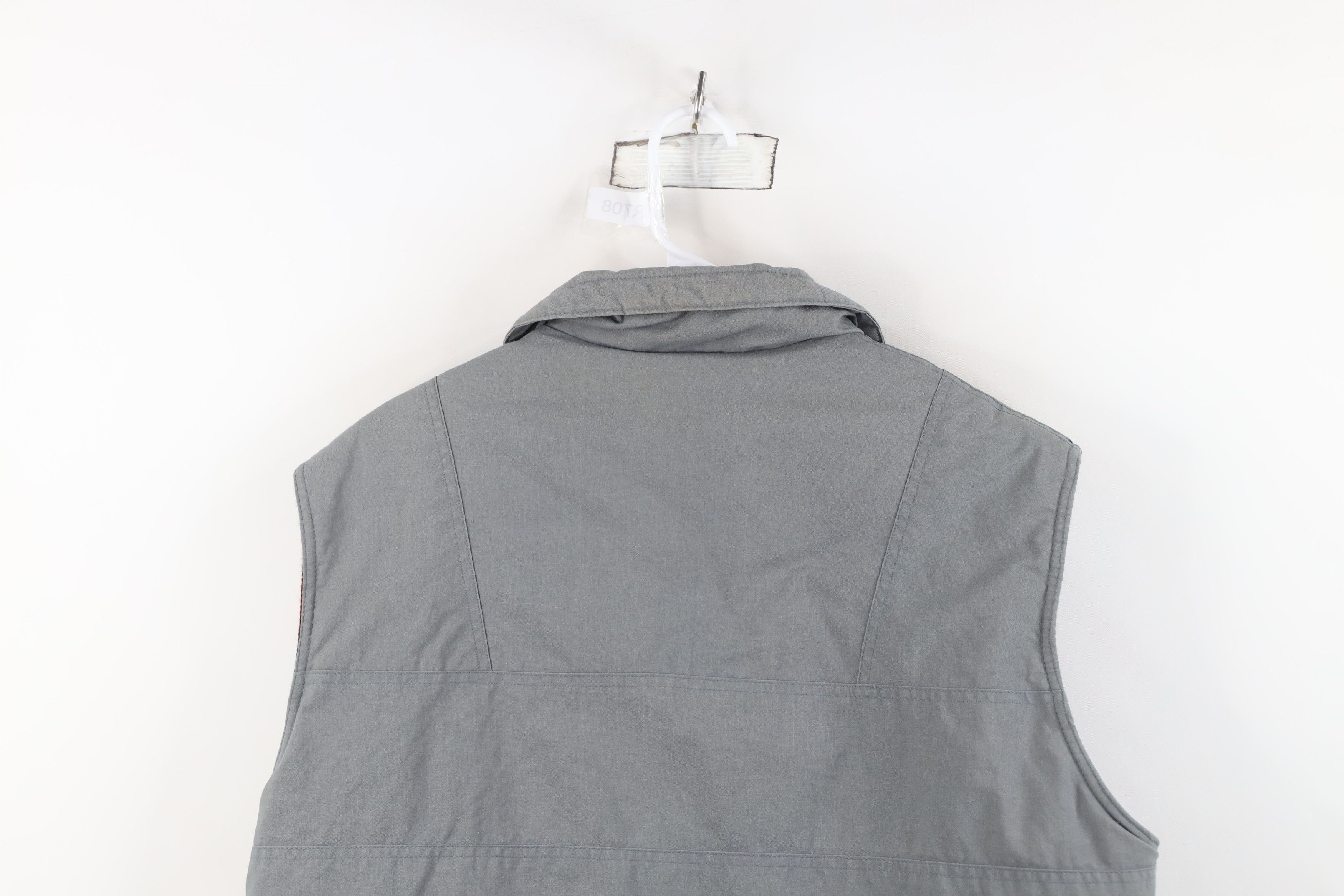 Vintage Vintage 90s Streetwear Stonewash Lined Puffer Vest Jacket Size US XL / EU 56 / 4 - 15 Thumbnail