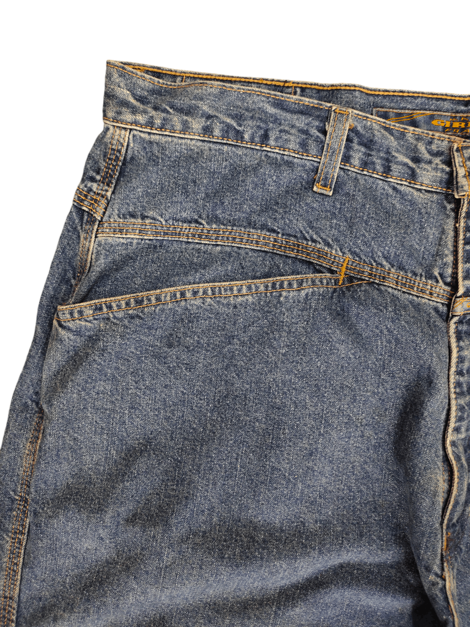Marithe + Francois Girbaud Baggy Jeans MFG Made In Usa Denim Wide Leg 90s Jnco Size US 38 / EU 54 - 3 Thumbnail