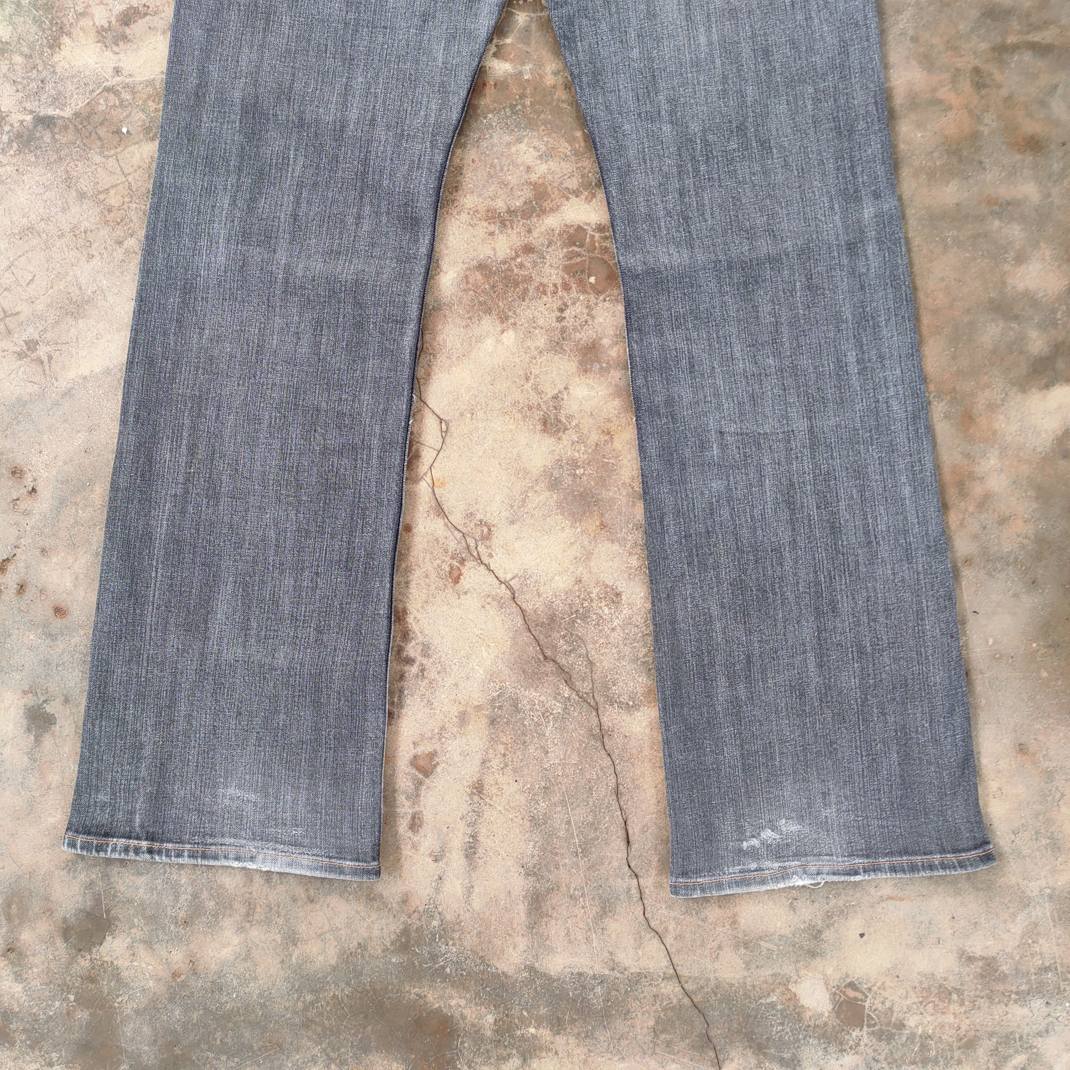 Japanese Brand FLARE Vintage japanese faded black denim jeans pants Size US 32 / EU 48 - 9 Thumbnail