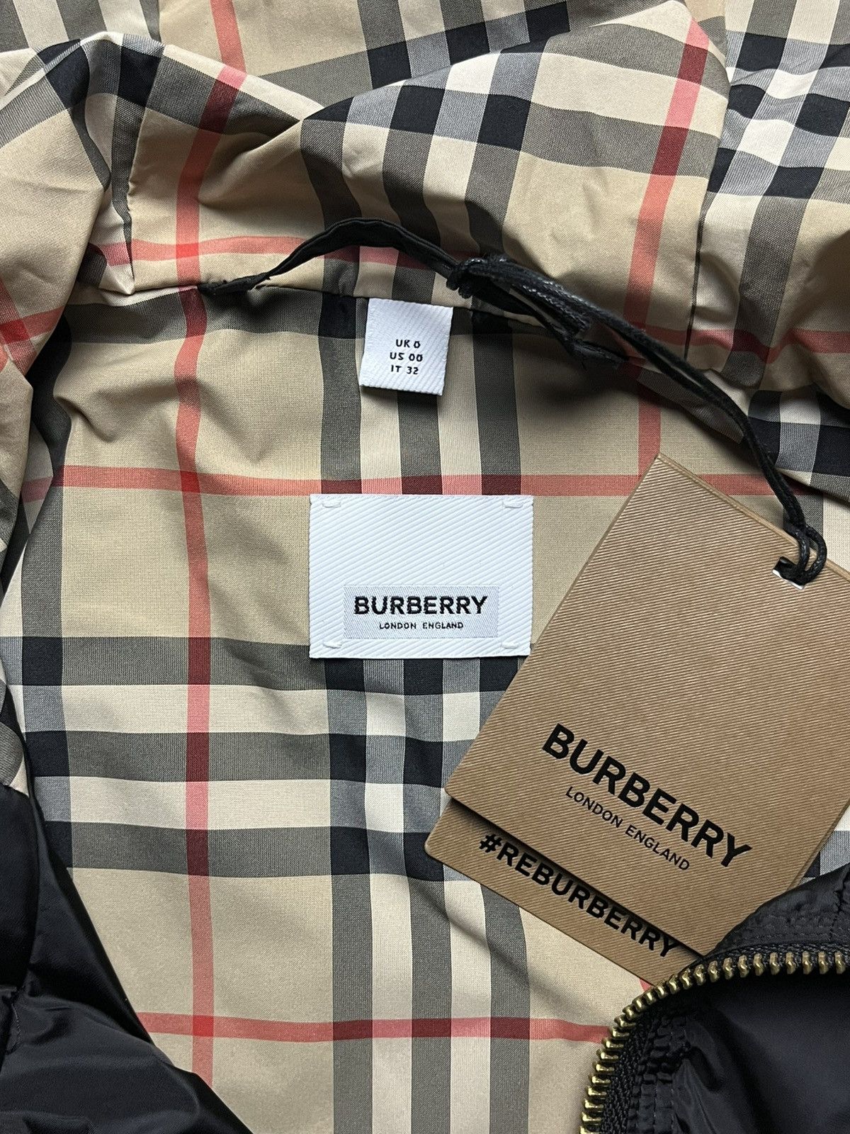 Burberry Burberry Binham ECONYL® Nylon Hooded Jacket Size XXS / US 00 / IT 34 - 4 Thumbnail