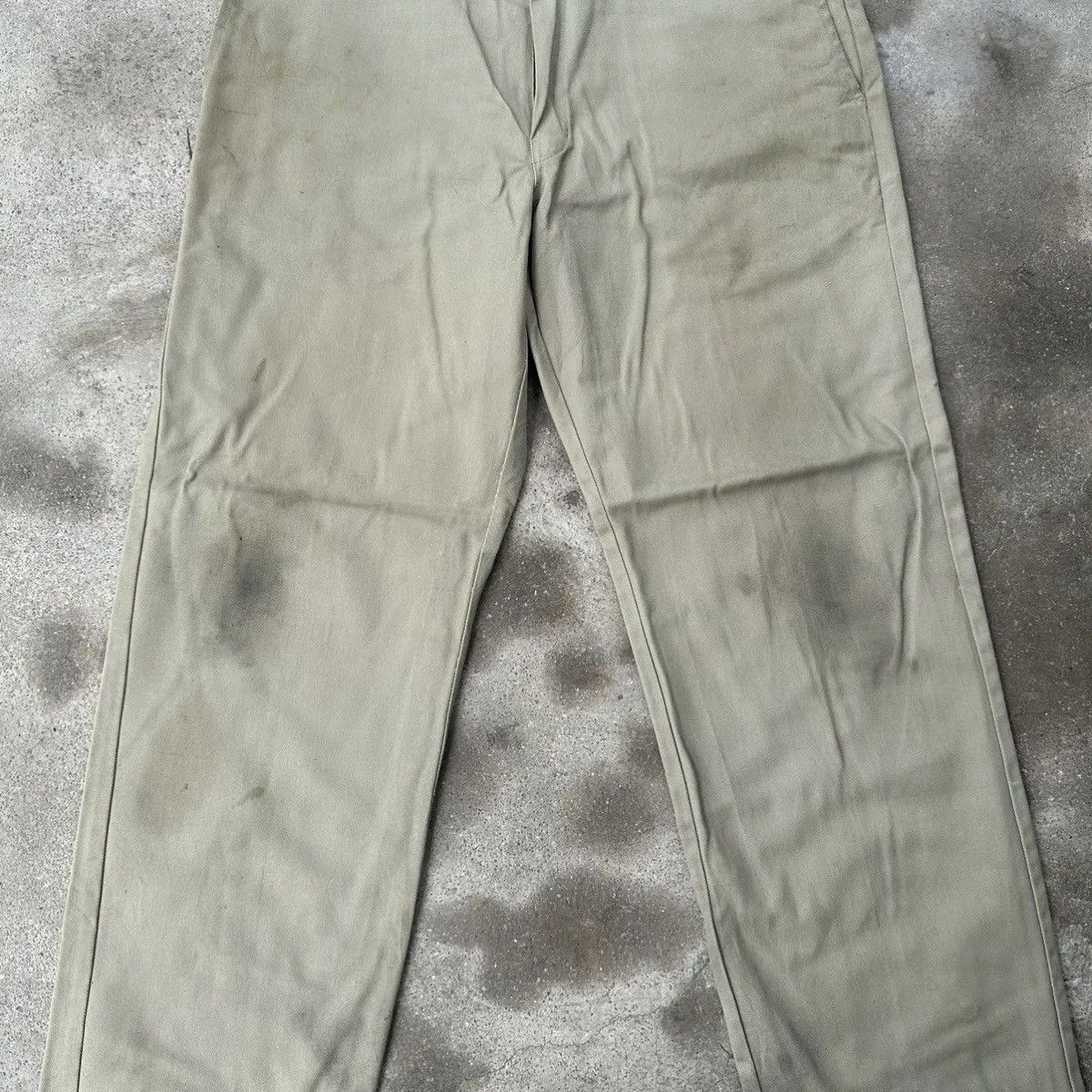 Dickies RUSTY DIRTY 🔥VTG DICKIES WORKWEAR TROUSERS KHAKI BLANK PANT Size US 34 / EU 50 - 3 Thumbnail