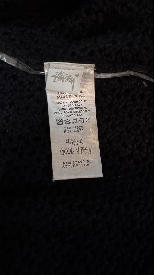 Stussy Stussy beach knit zip hoodie black size S Size US S / EU 44-46 / 1 - 2 Thumbnail