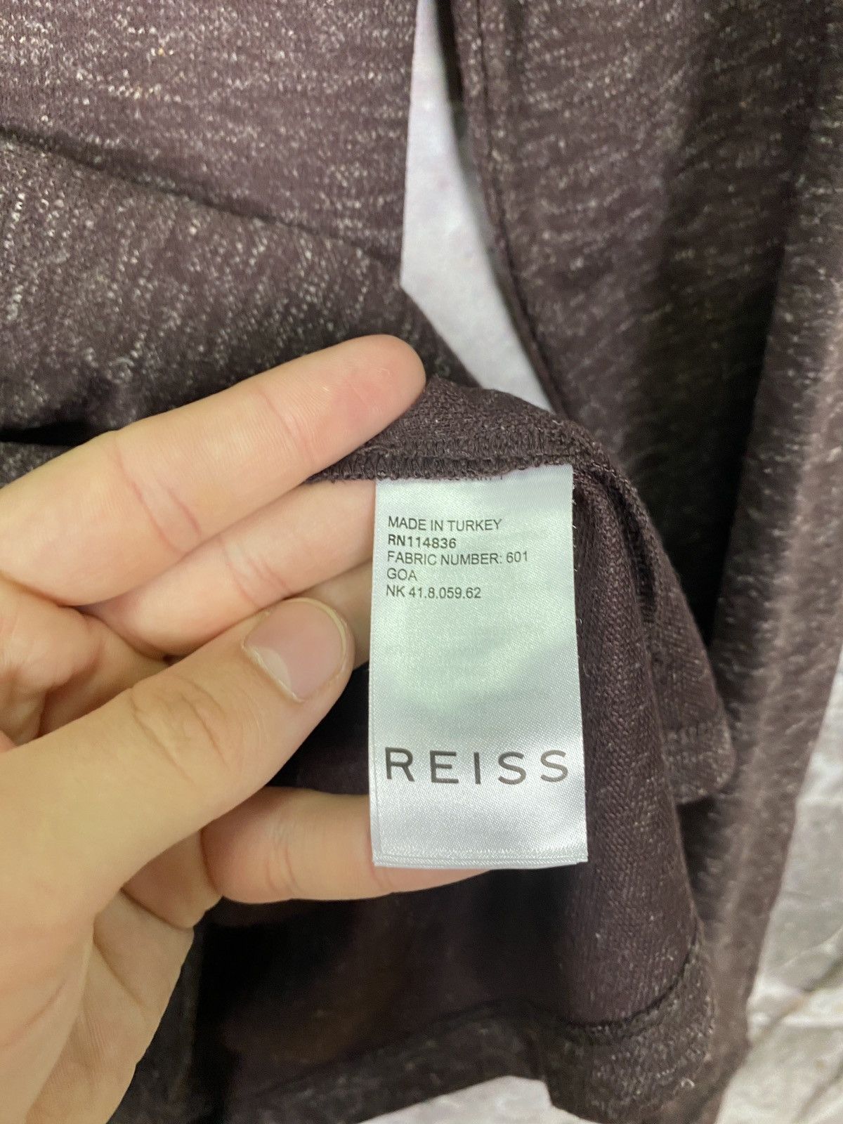 Reiss Men’s Reiss Long Sleeve Polo Shirt Luxury Size Large Size US L / EU 52-54 / 3 - 6 Thumbnail