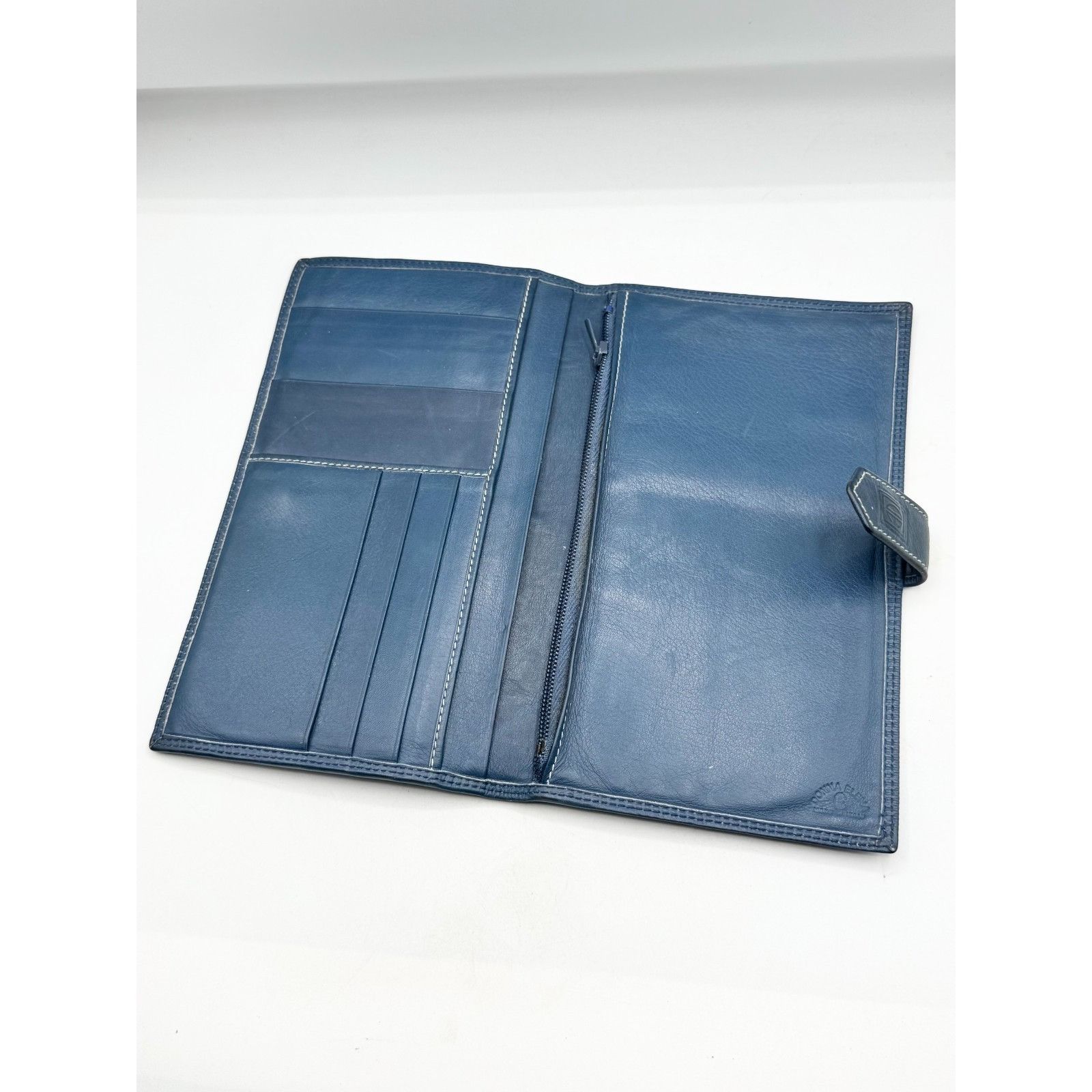 Vintage Vintage Donna Elena Leather blue wallet Size ONE SIZE - 4 Thumbnail