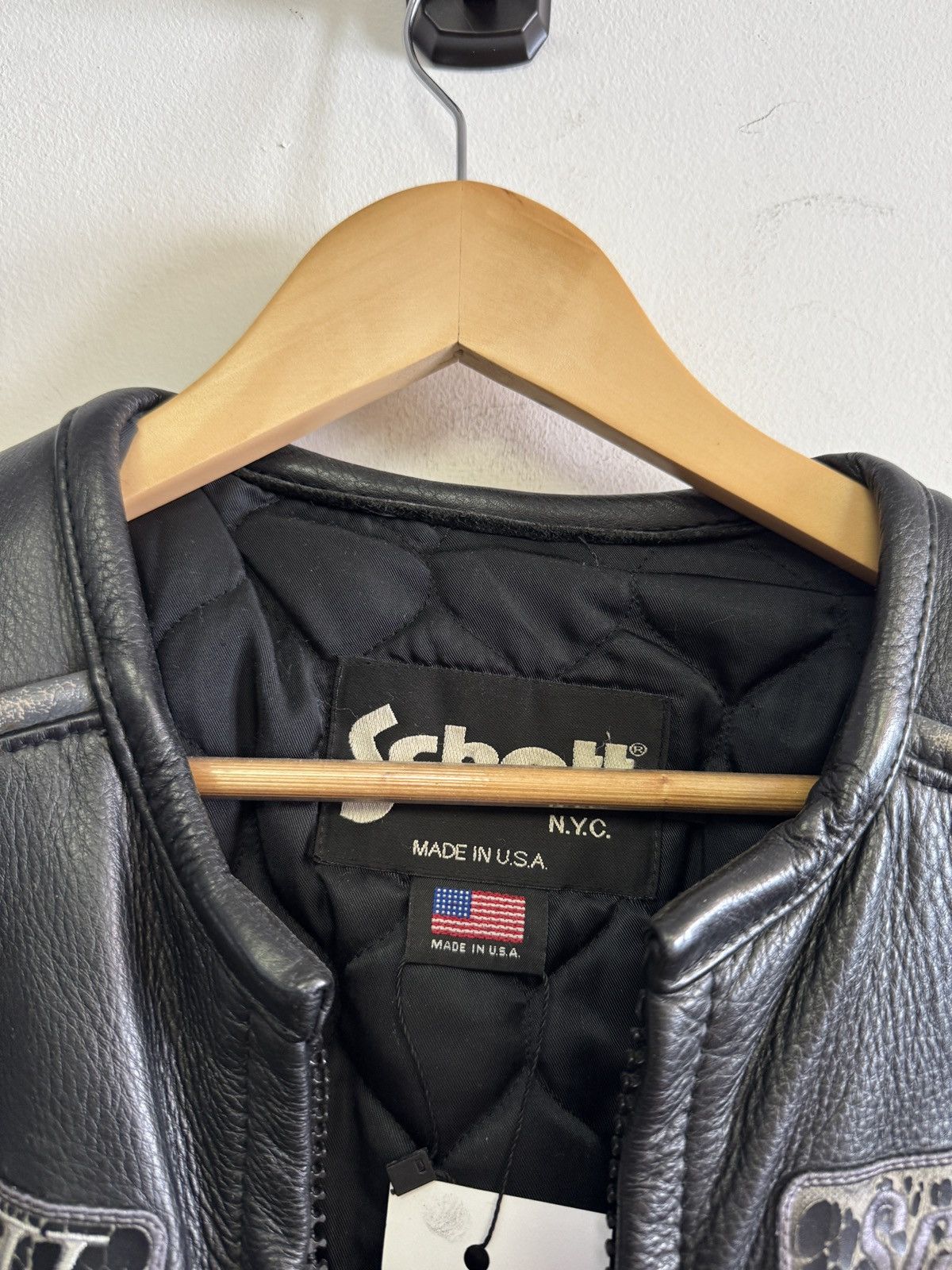 Vintage Schott leather jacket Size US XL / EU 56 / 4 - 3 Thumbnail