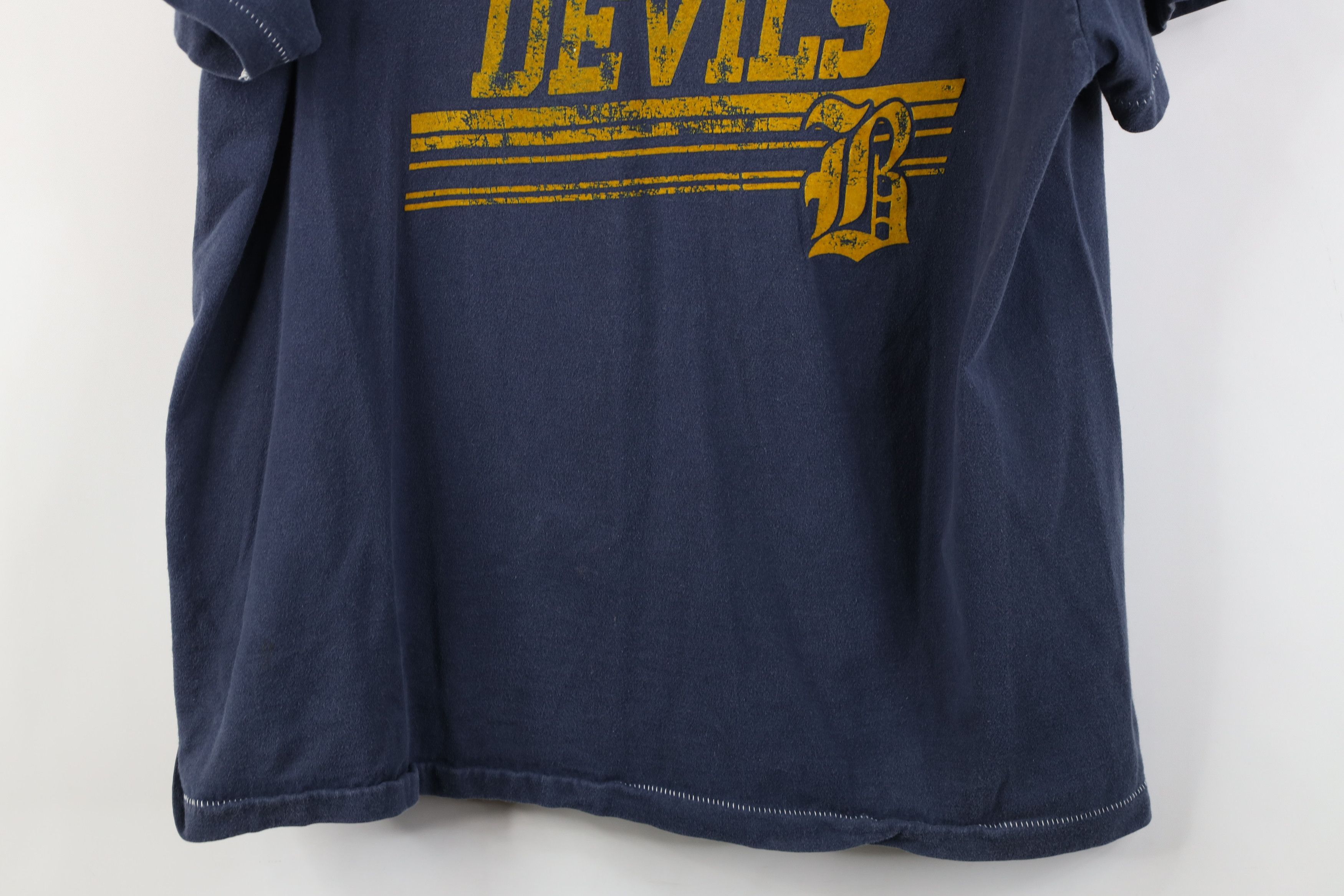 American Eagle Outfitters Vintage 90s Y2K American Eagle Devils Lacrosse T-Shirt Blue Size US M / EU 48-50 / 2 - 3 Thumbnail
