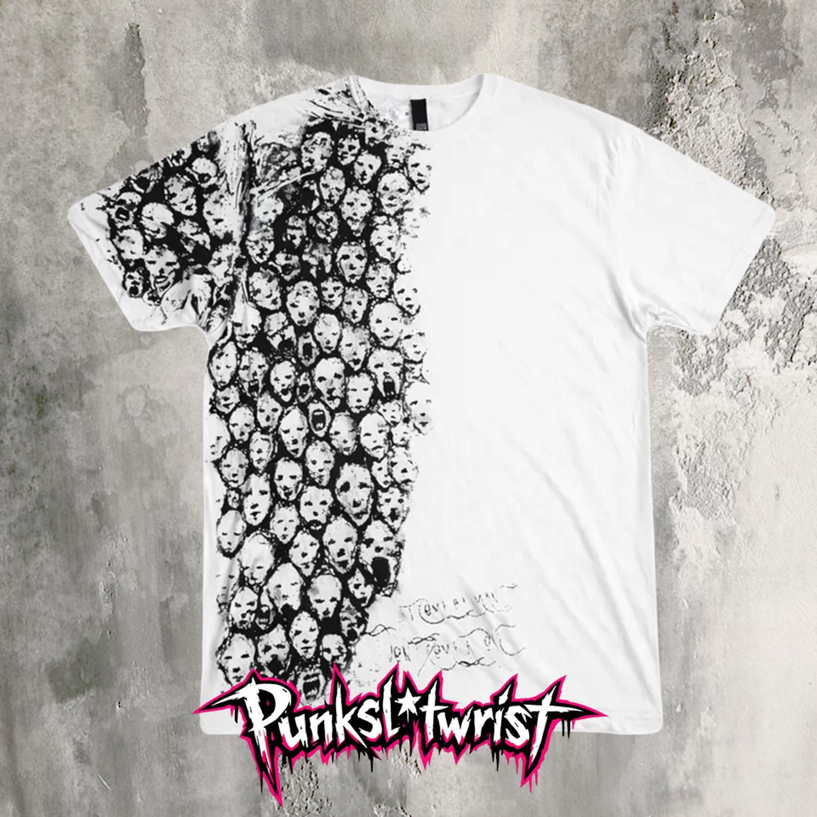 Vintage custom screaming face tee Size US L / EU 52-54 / 3 - 2 Thumbnail