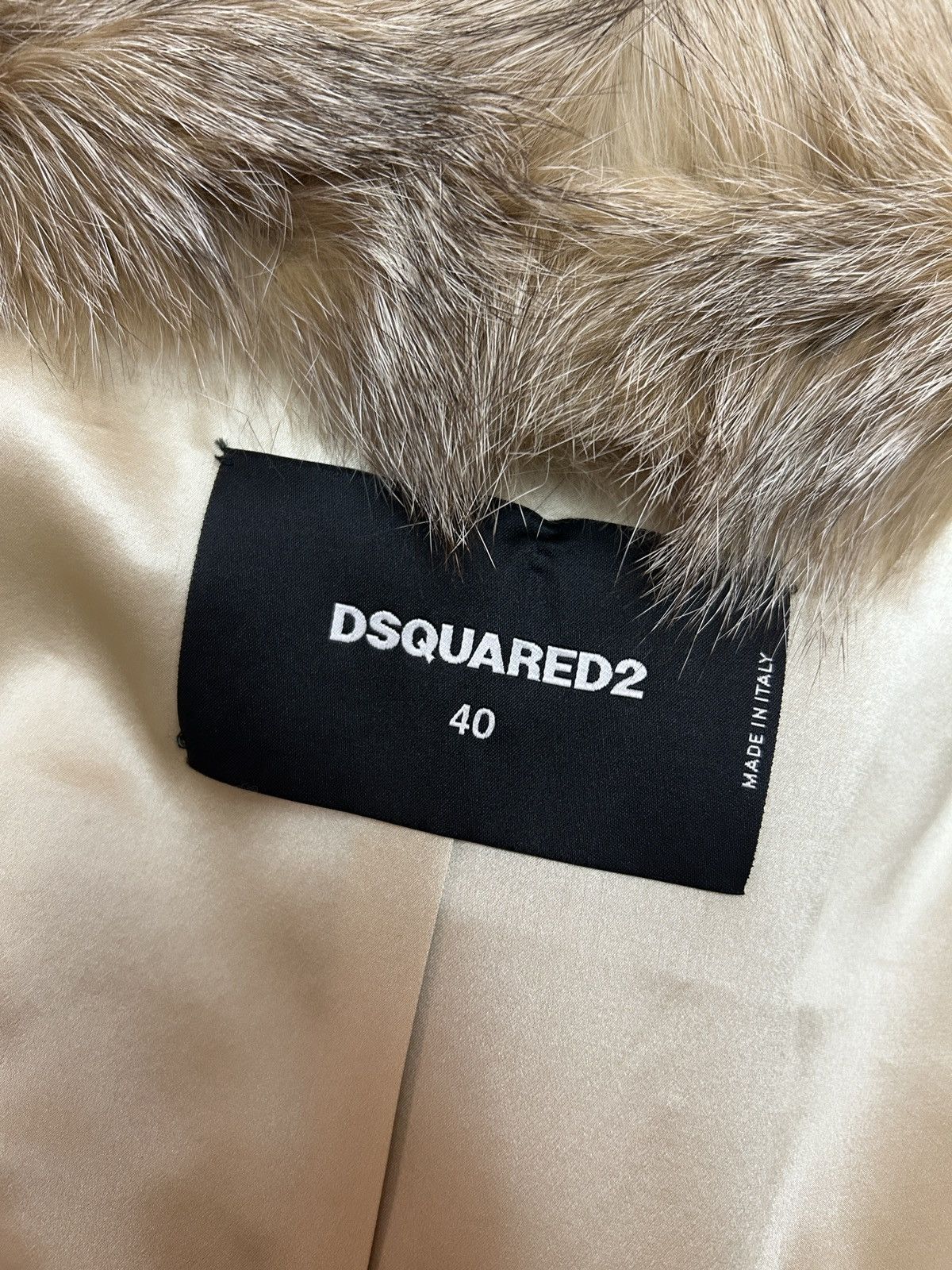 Dsquared2 F/W 14 Embellished Arctic Fox Fur Jacket Size S / US 4 / IT 40 - 5 Thumbnail