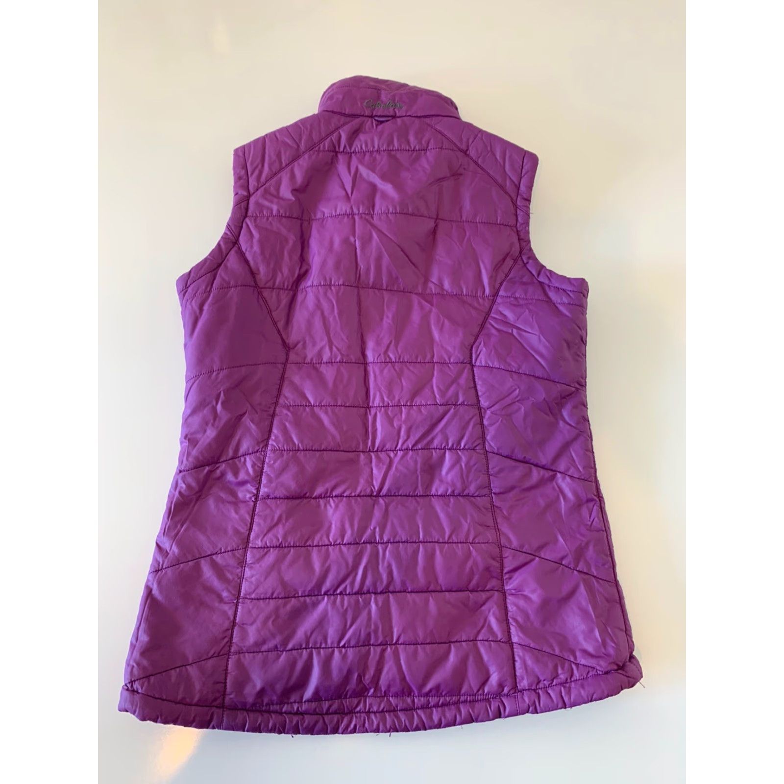 Vintage Cabela's Primaloft Full Zip Winter Puffy Vest Women's Small Purple Shirt Size S / US 4 / IT 40 - 6 Thumbnail