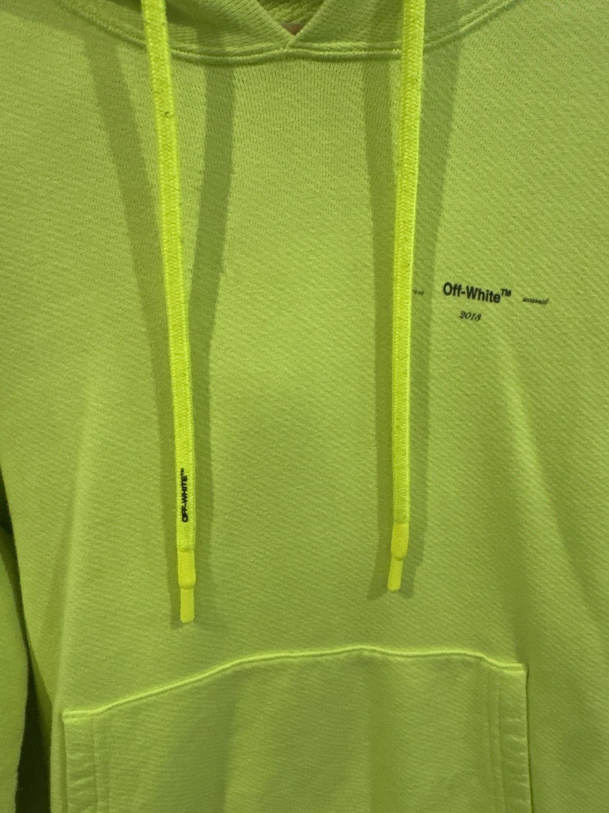Off-White Off White Basic Logo Hoodie Green Size US L / EU 52-54 / 3 - 2 Thumbnail