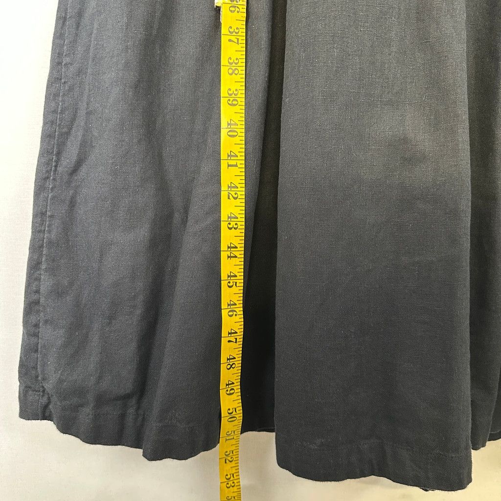 Abercrombie & Fitch Abercrombie & Fitch Black Linen Blend Maxi Dress XLP Size XL / US 12-14 / IT 48-50 - 4 Thumbnail