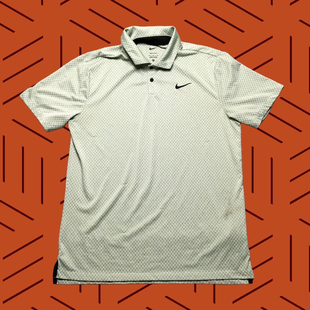 Nike Nike Golf Polo Shirt Men M Green Striped Dri-Fit Back Logo Pro Comfort Moisture Wicking Quick Dry Slim Fit, 90s, Modern, Sports Size US M / EU 48-50 / 2 - 1 Thumbnail