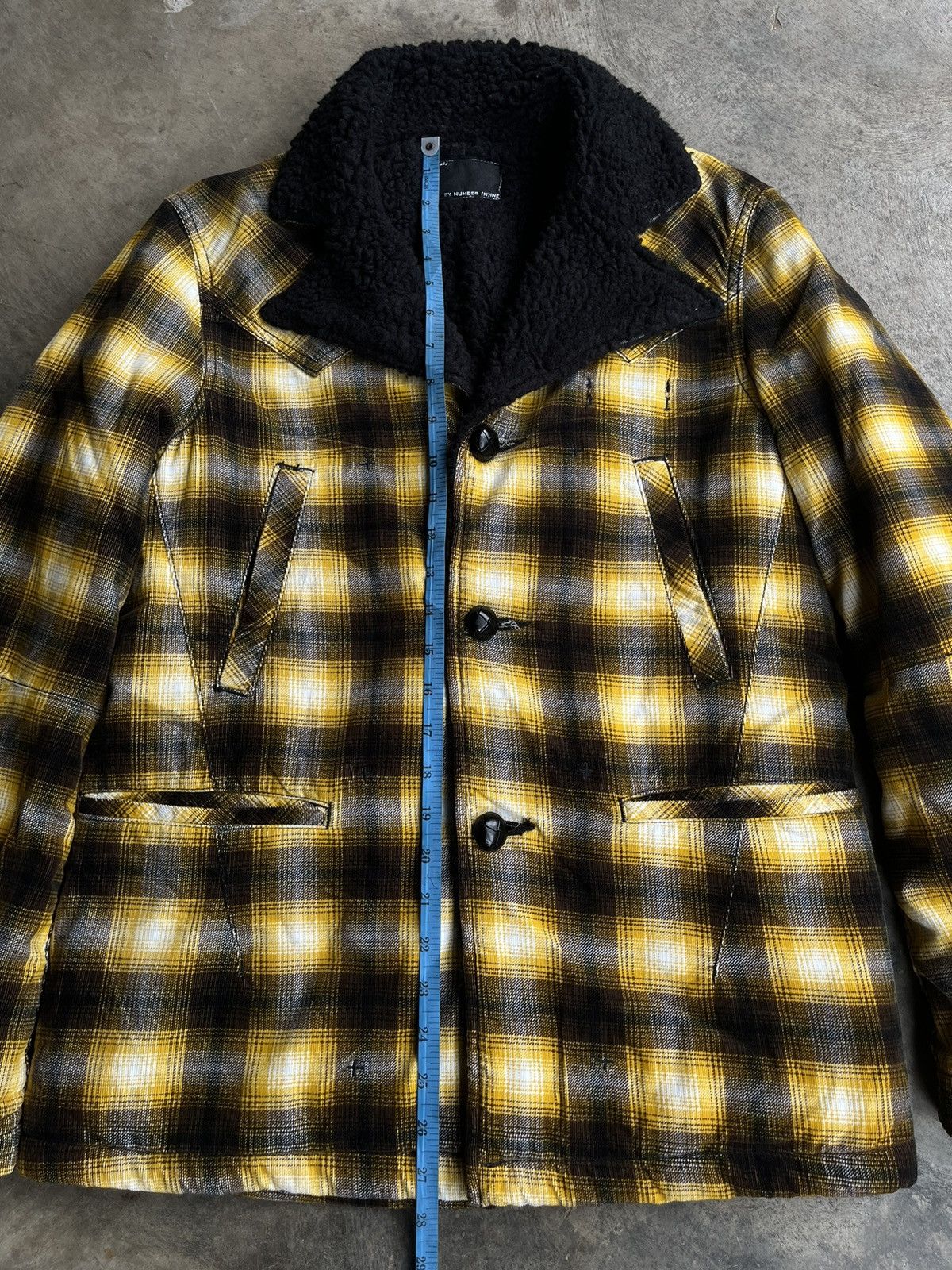 Number (N)ine NUMBER (N)INE FAUX SHEARLING TARTAN BIKERS RAMONES JACKET Size US M / EU 48-50 / 2 - 16 Thumbnail
