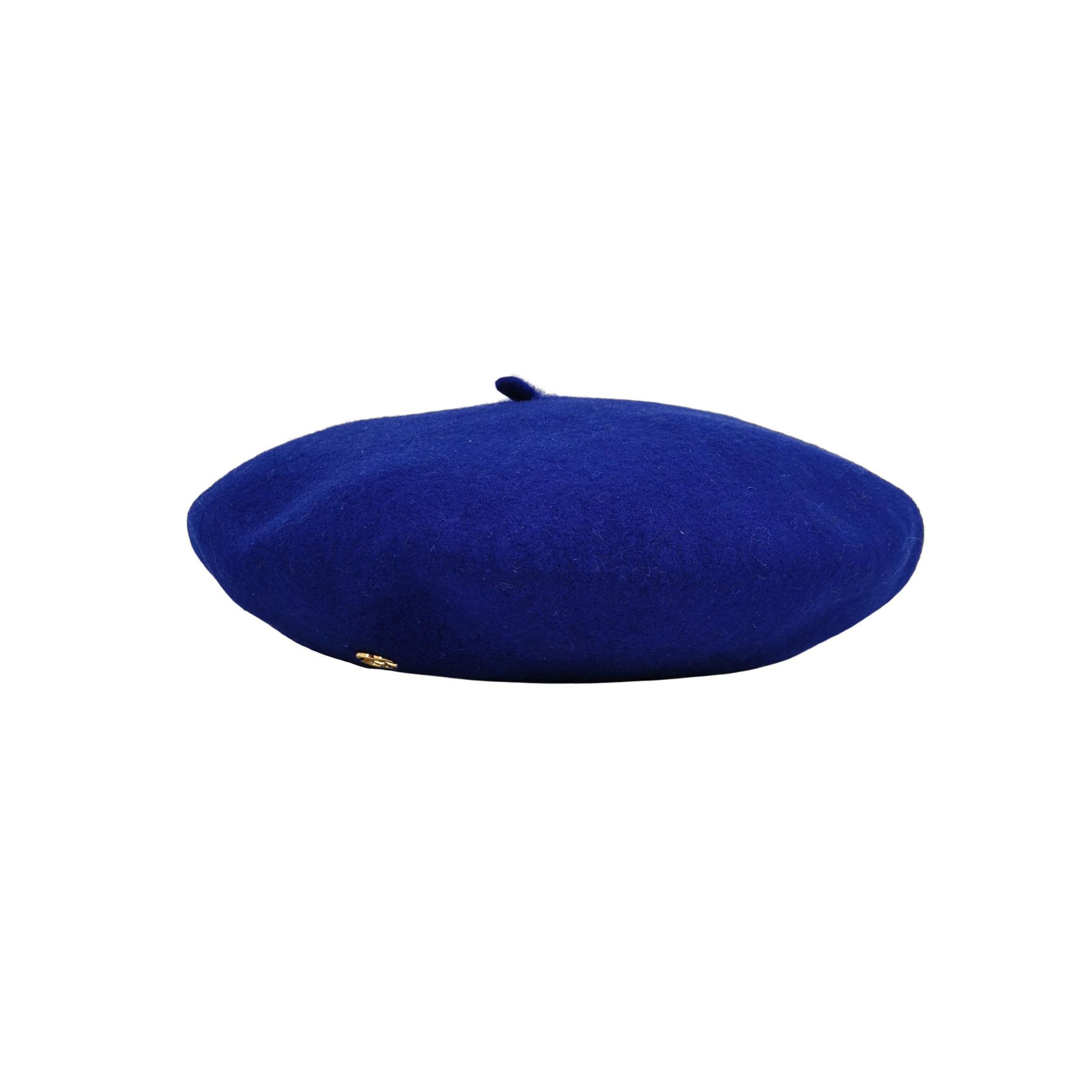Gucci Gucci Blue Wool Beret With GG Logo Size ONE SIZE - 1 Thumbnail