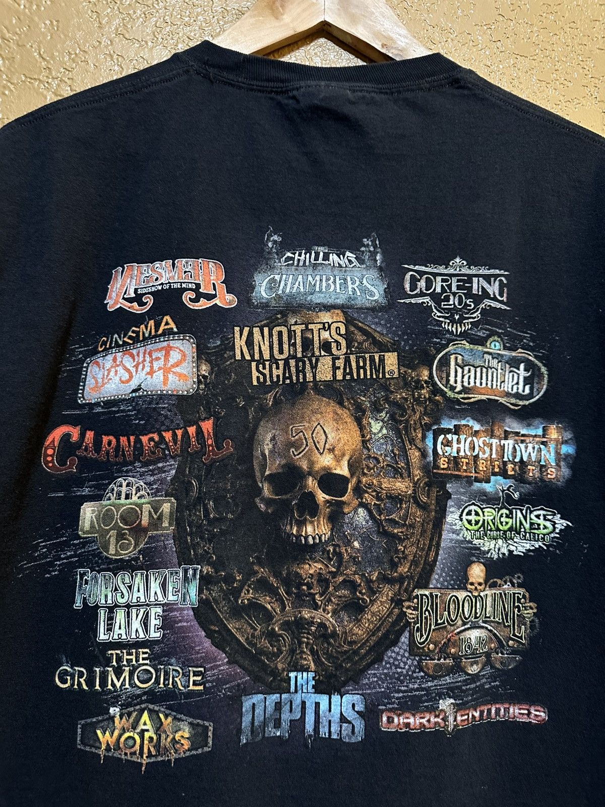 Expert Horror Knott’s Scary Farm Halloween Maze tee shirt horror Size US L / EU 52-54 / 3 - 3 Thumbnail