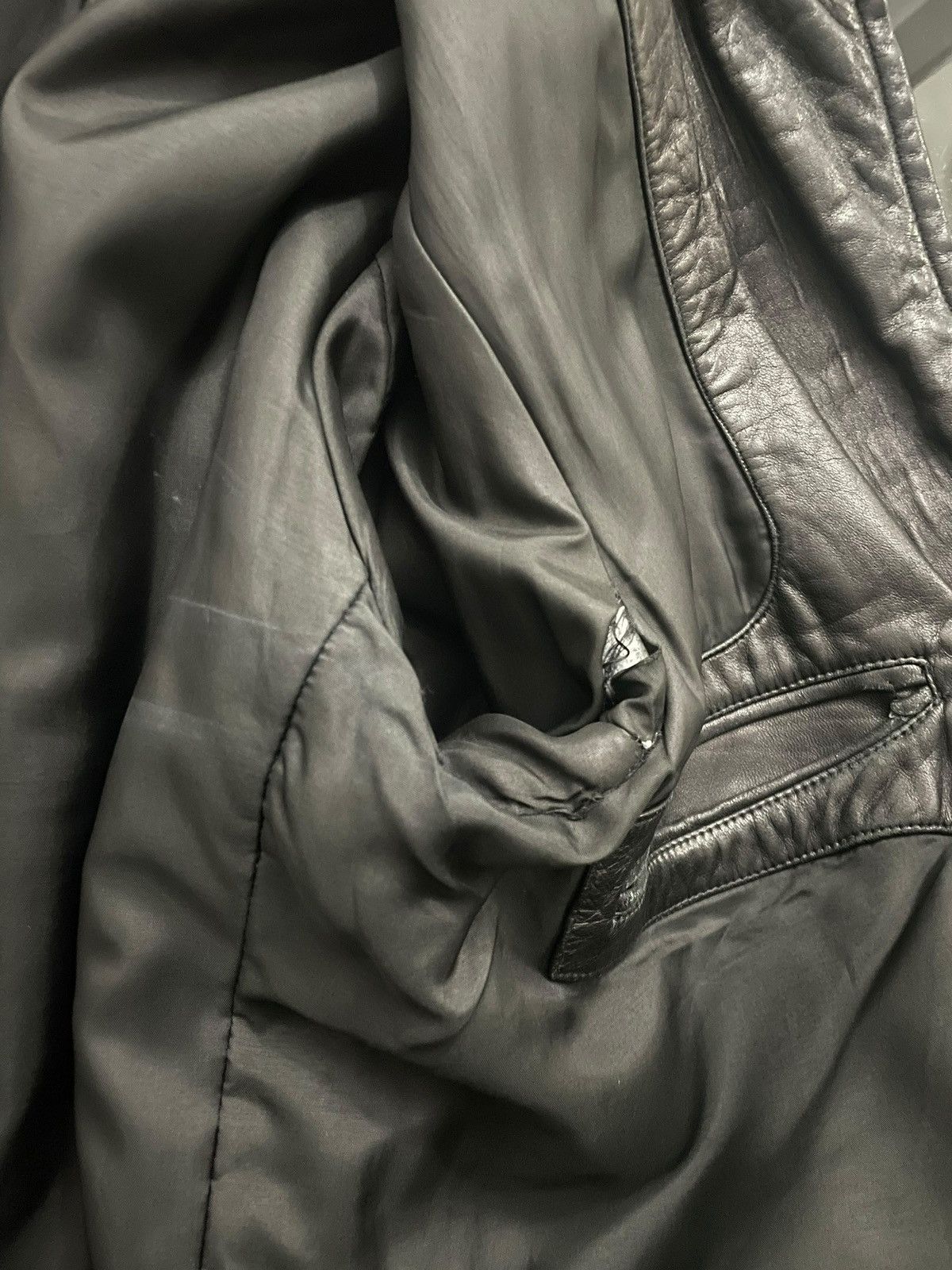Hugo Boss × Vintage Leather jacket vintage Boss 2000s years Size US L / EU 52-54 / 3 - 9 Thumbnail