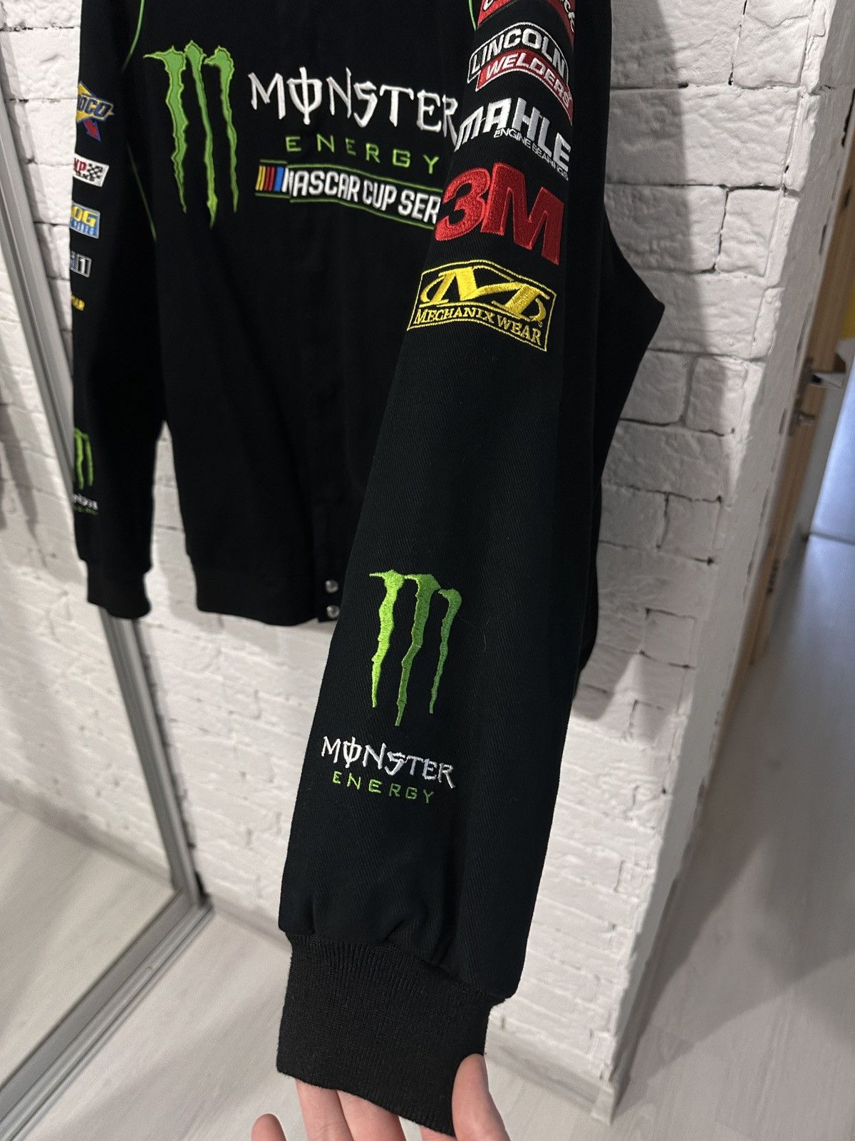 JH Design NASCAR Monster Energy Racing Jacket Black Size XL
