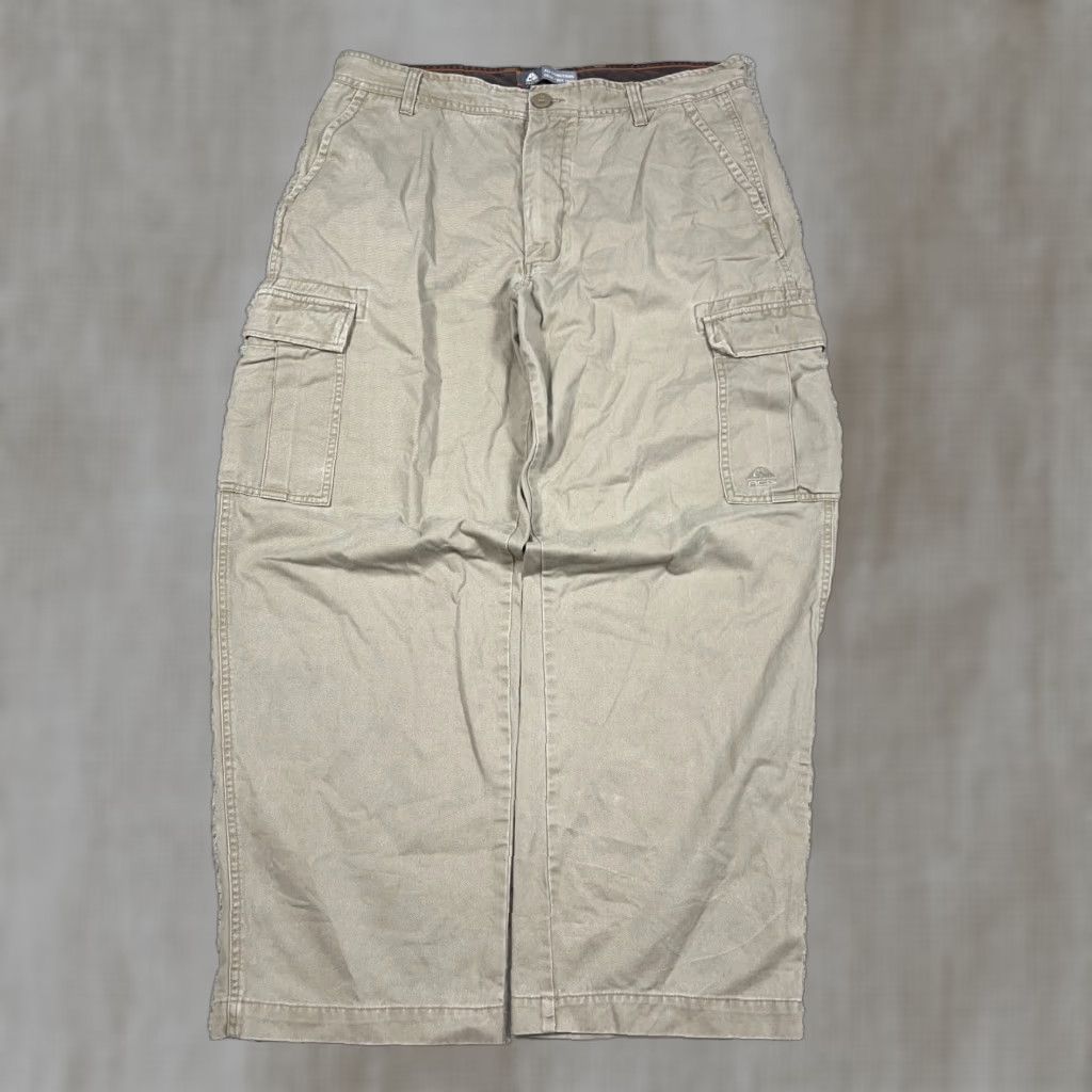 Nike ACG Vintage Nike ACG Cargo Pants Men 36x30 Beige Tan Baggy Loose Fit Cargo Style 36 Regular Men Size US 36 / EU 52 - 1 Thumbnail