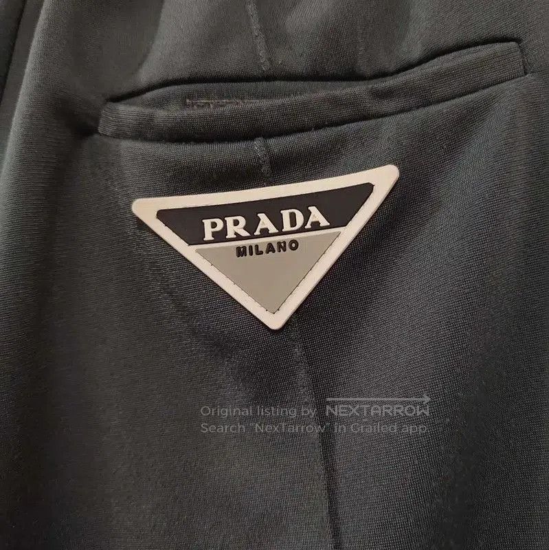 Prada Prada Black Cotton Blend Casual Pants. Size 23" - 3 Thumbnail