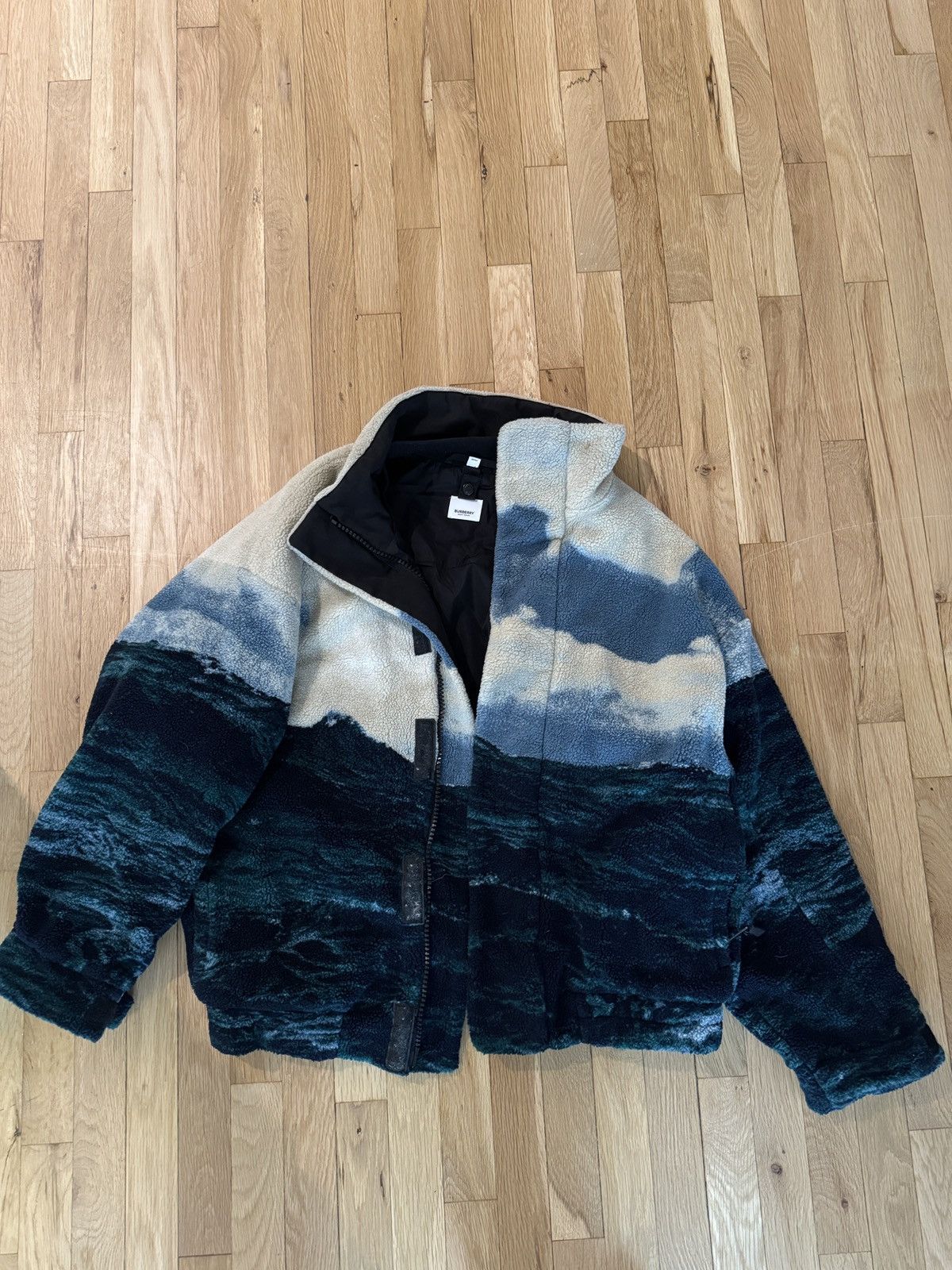 Burberry Burberry Sea Print Fleece Jacket Size US M / EU 48-50 / 2 - 1 Thumbnail