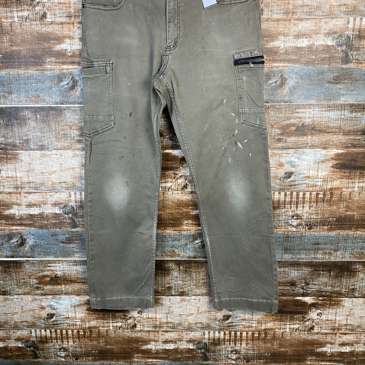 Japanese Brand DL Scot Inc Green Cargo Multipocket Pants #C1221 Size US 32 / EU 48 - 3 Thumbnail
