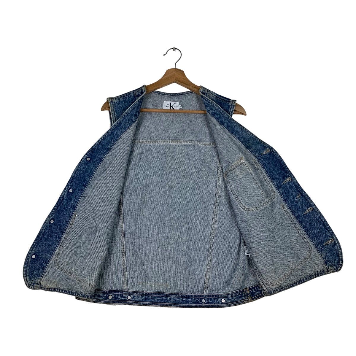 Calvin Klein CALVIN KLEIN JEANS Blue Denim Vest #1292-C58 Size US S / EU 44-46 / 1 - 12 Thumbnail