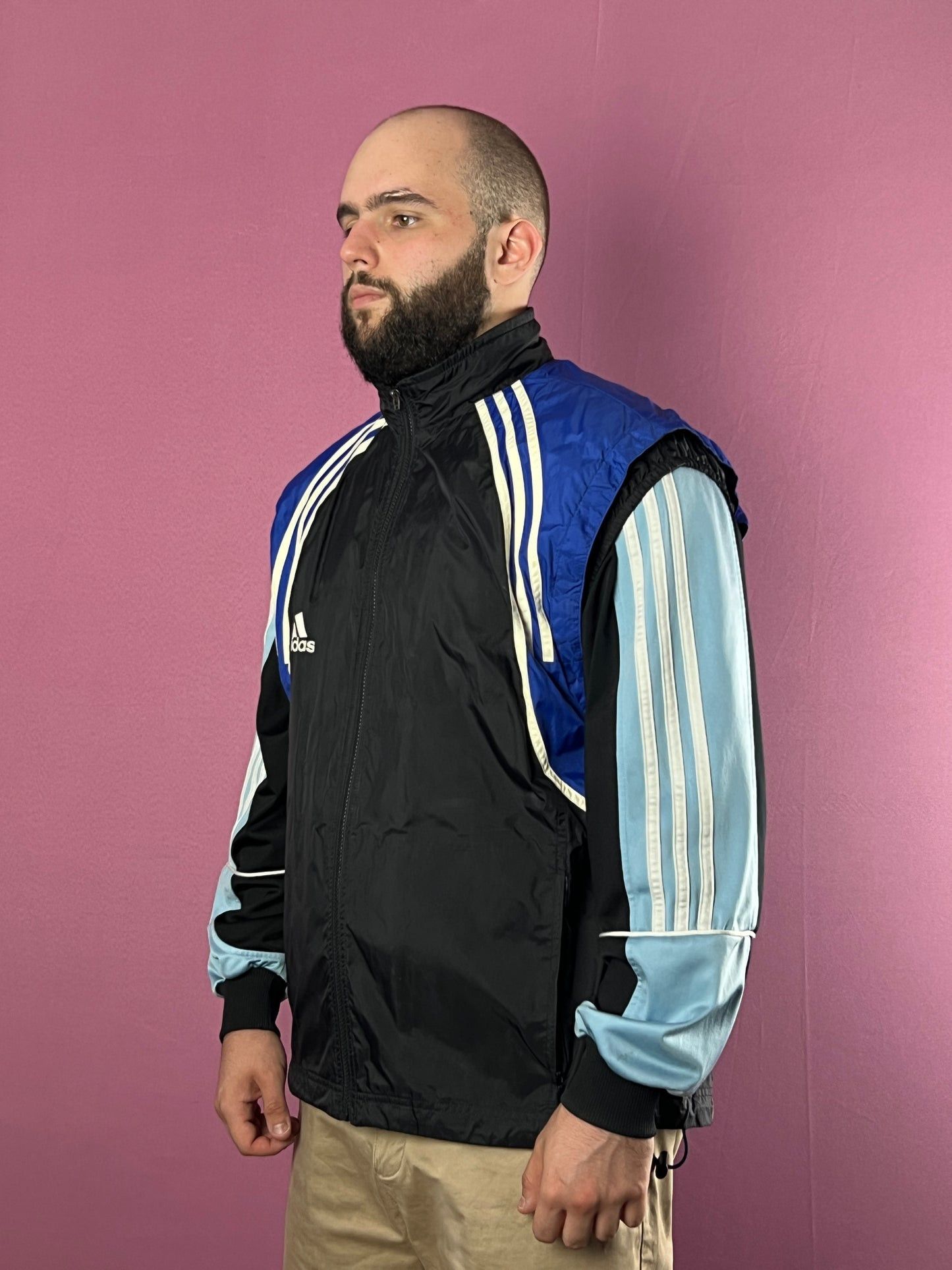 Adidas × Vintage 90s Adidas Vintage Men's Vest Jacket - L Size US L / EU 52-54 / 3 - 1 Thumbnail