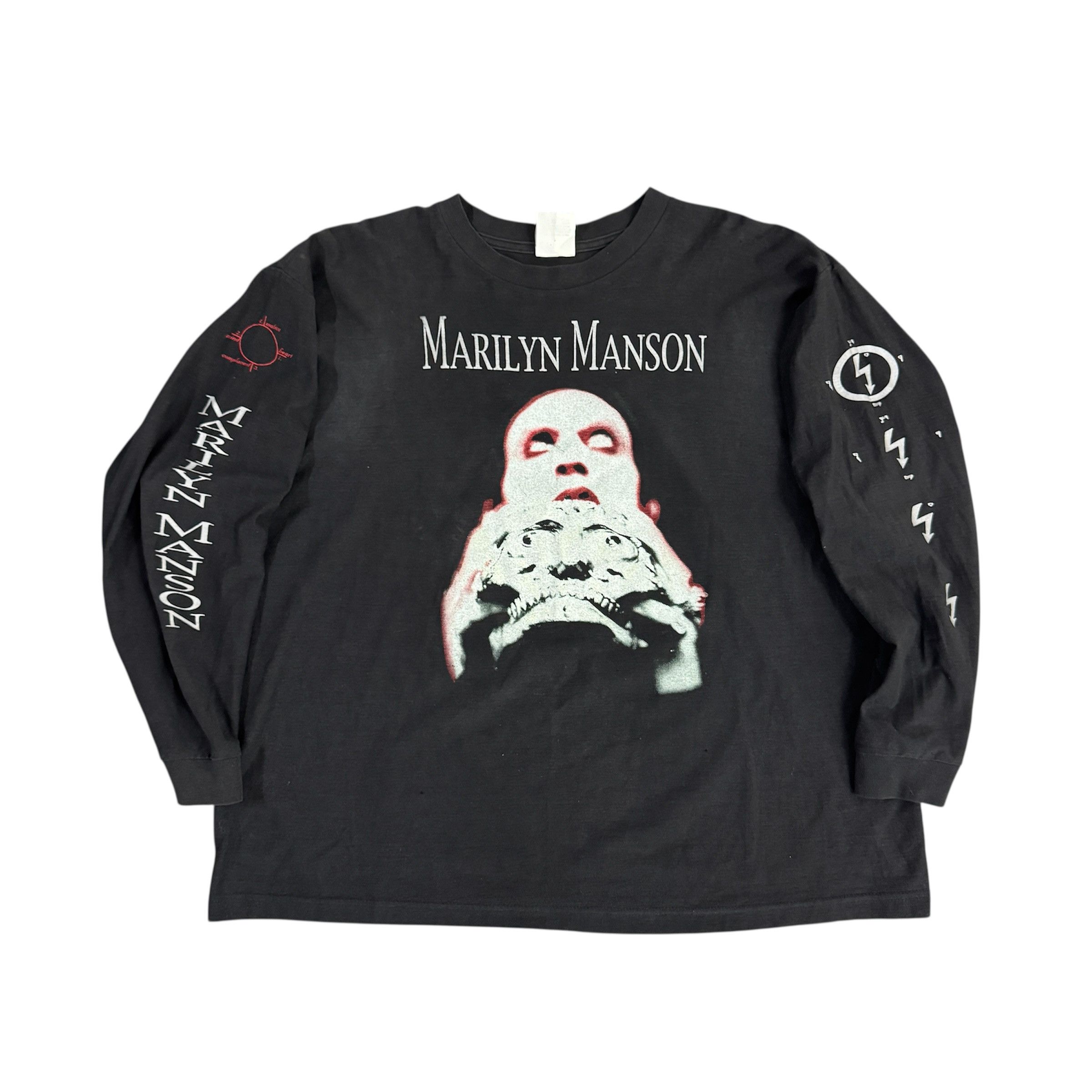 Band Tees Rare 90s Marilyn Manson Antichrist Superstar Longsleeve Size US XL / EU 56 / 4 - 3 Thumbnail